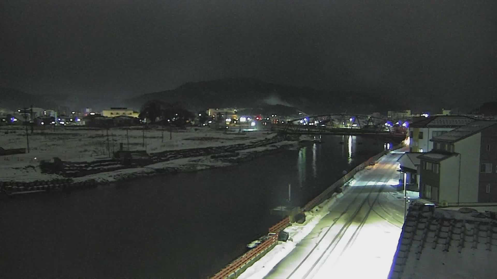 Ishikawa, Wajima City towards South&East View & Kawaharata River ( 石川県輪島市、南側の景色と川原田川方面 ) PTZ Live Cam  - Shimomachi, Fugeshimachi, Wajima, Ishikawa, Chūbu, Honshu, Japan