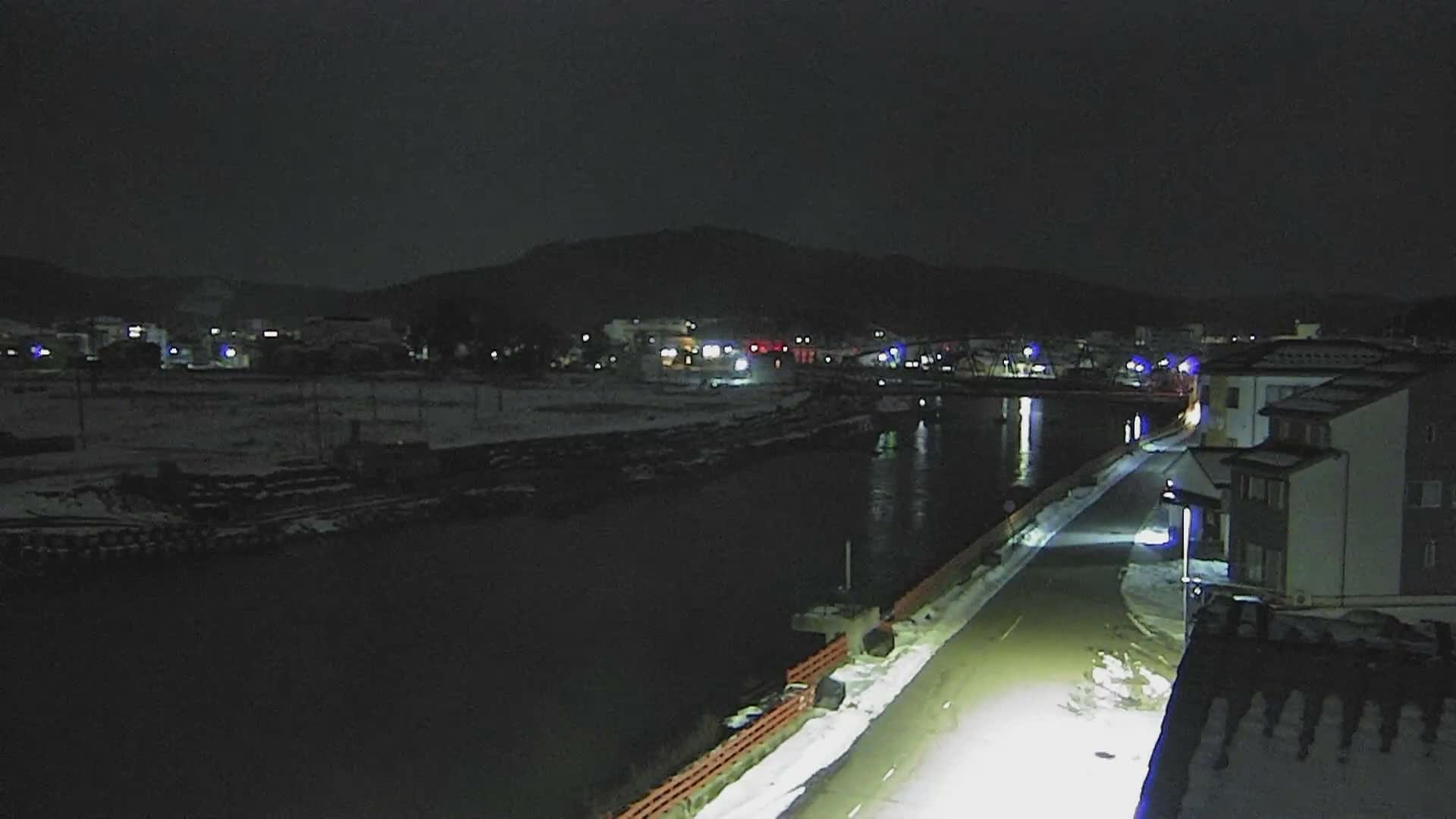 Ishikawa, Wajima City towards South&East View & Kawaharata River ( 石川県輪島市、南側の景色と川原田川方面 ) PTZ Live Cam  - Shimomachi, Fugeshimachi, Wajima, Ishikawa, Chūbu, Honshu, Japan