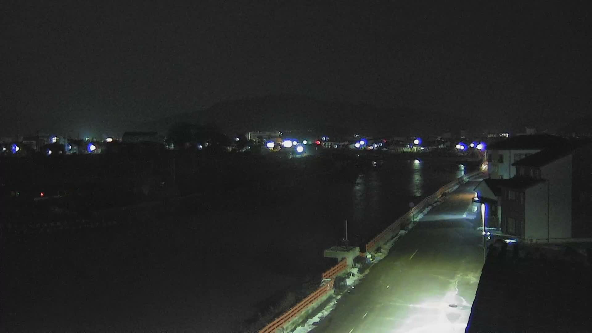 Ishikawa, Wajima City towards South&East View & Kawaharata River ( 石川県輪島市、南側の景色と川原田川方面 ) PTZ Live Cam  - Shimomachi, Fugeshimachi, Wajima, Ishikawa, Chūbu, Honshu, Japan