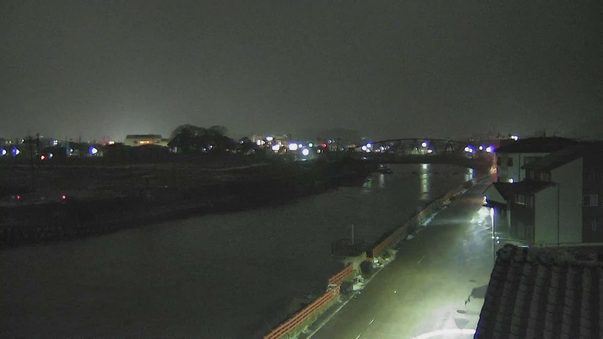 Ishikawa, Wajima City towards South&East View & Kawaharata River ( 石川県輪島市、南側の景色と川原田川方面 ) PTZ Live Cam  - Shimomachi, Fugeshimachi, Wajima, Ishikawa, Chūbu, Honshu, Japan