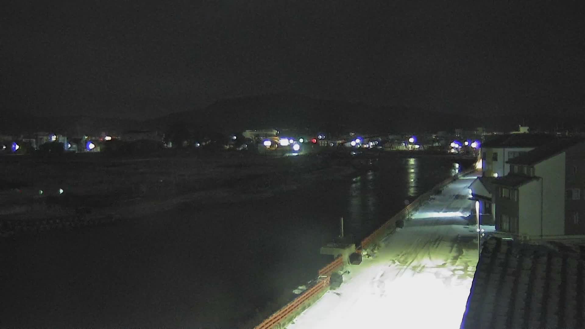 Ishikawa, Wajima City towards South&East View & Kawaharata River ( 石川県輪島市、南側の景色と川原田川方面 ) PTZ Live Cam  - Shimomachi, Fugeshimachi, Wajima, Ishikawa, Chūbu, Honshu, Japan