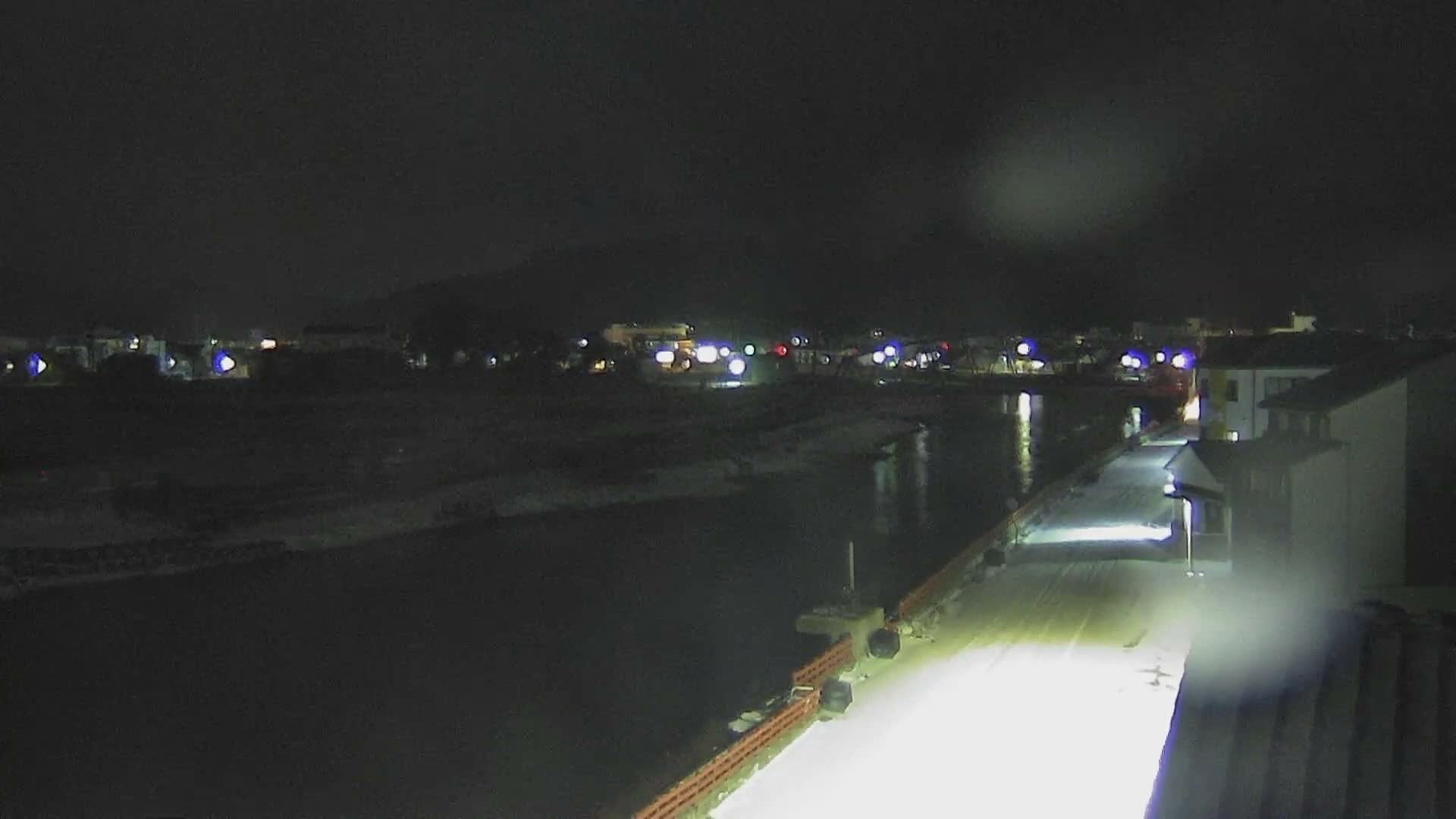 Ishikawa, Wajima City towards South&East View & Kawaharata River ( 石川県輪島市、南側の景色と川原田川方面 ) PTZ Live Cam  - Shimomachi, Fugeshimachi, Wajima, Ishikawa, Chūbu, Honshu, Japan