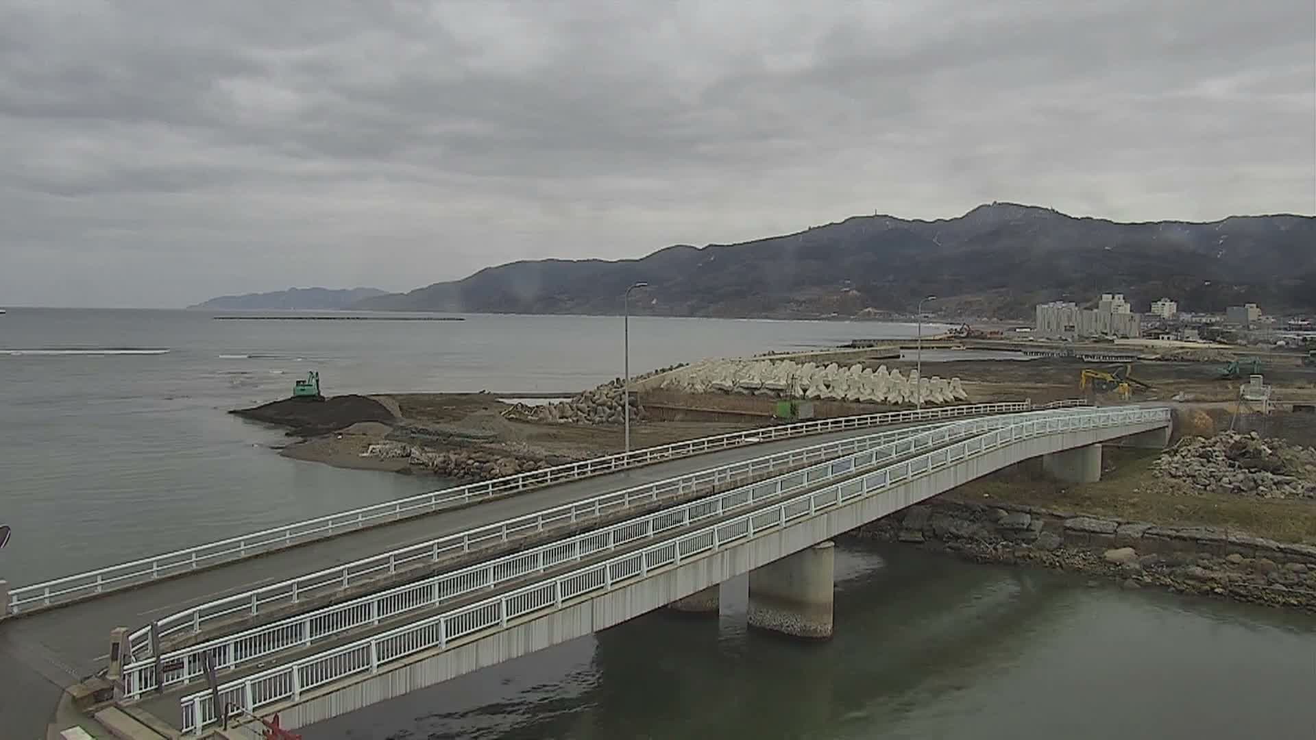 Ishikawa, Wajima City towards South&East View & Kawaharata River ( 石川県輪島市、南側の景色と川原田川方面 ) PTZ Live Cam  - Shimomachi, Fugeshimachi, Wajima, Ishikawa, Chūbu, Honshu, Japan