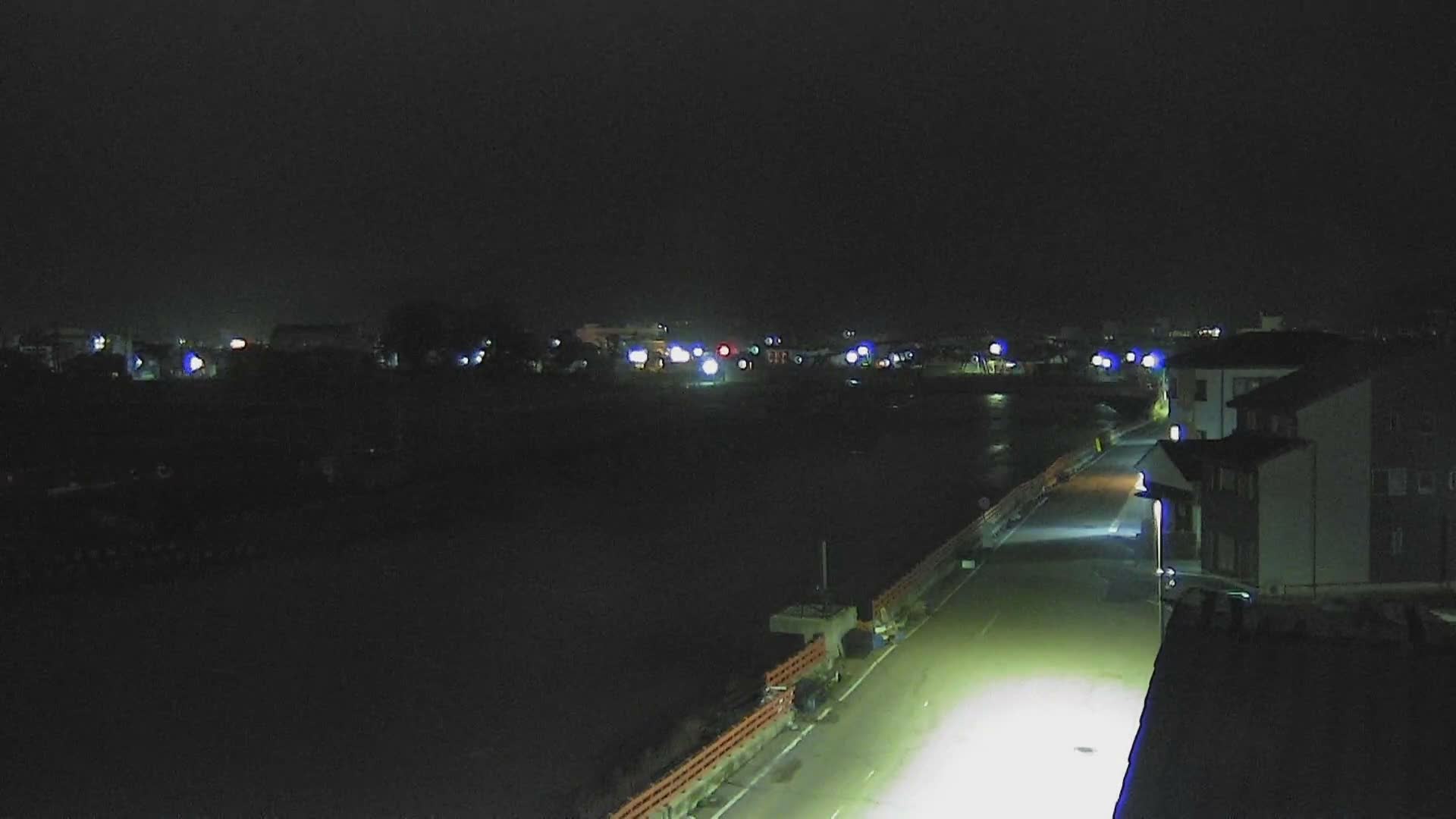 Ishikawa, Wajima City towards South&East View & Kawaharata River ( 石川県輪島市、南側の景色と川原田川方面 ) PTZ Live Cam  - Shimomachi, Fugeshimachi, Wajima, Ishikawa, Chūbu, Honshu, Japan