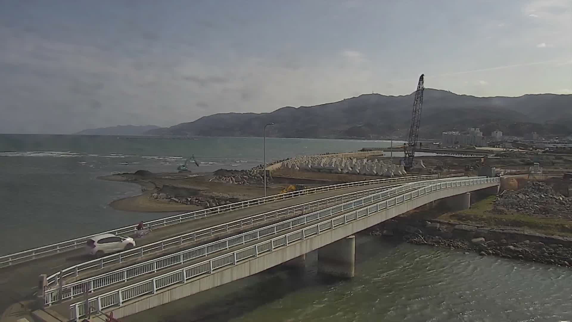 Ishikawa, Wajima City towards South&East View & Kawaharata River ( 石川県輪島市、南側の景色と川原田川方面 ) PTZ Live Cam  - Shimomachi, Fugeshimachi, Wajima, Ishikawa, Chūbu, Honshu, Japan
