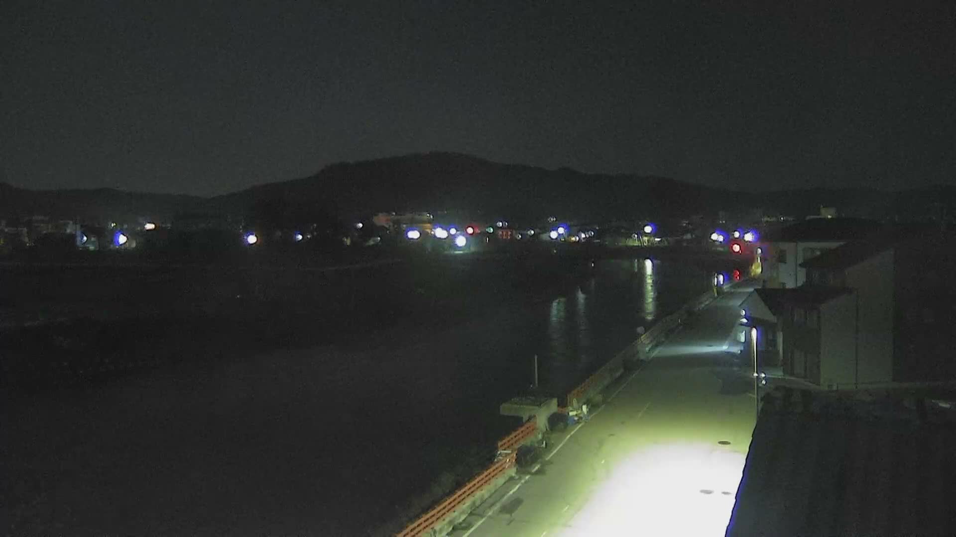 Ishikawa, Wajima City towards South&East View & Kawaharata River ( 石川県輪島市、南側の景色と川原田川方面 ) PTZ Live Cam  - Shimomachi, Fugeshimachi, Wajima, Ishikawa, Chūbu, Honshu, Japan