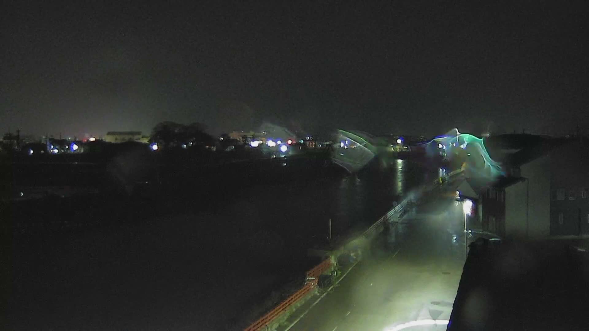 Ishikawa, Wajima City towards South&East View & Kawaharata River ( 石川県輪島市、南側の景色と川原田川方面 ) PTZ Live Cam  - Shimomachi, Fugeshimachi, Wajima, Ishikawa, Chūbu, Honshu, Japan