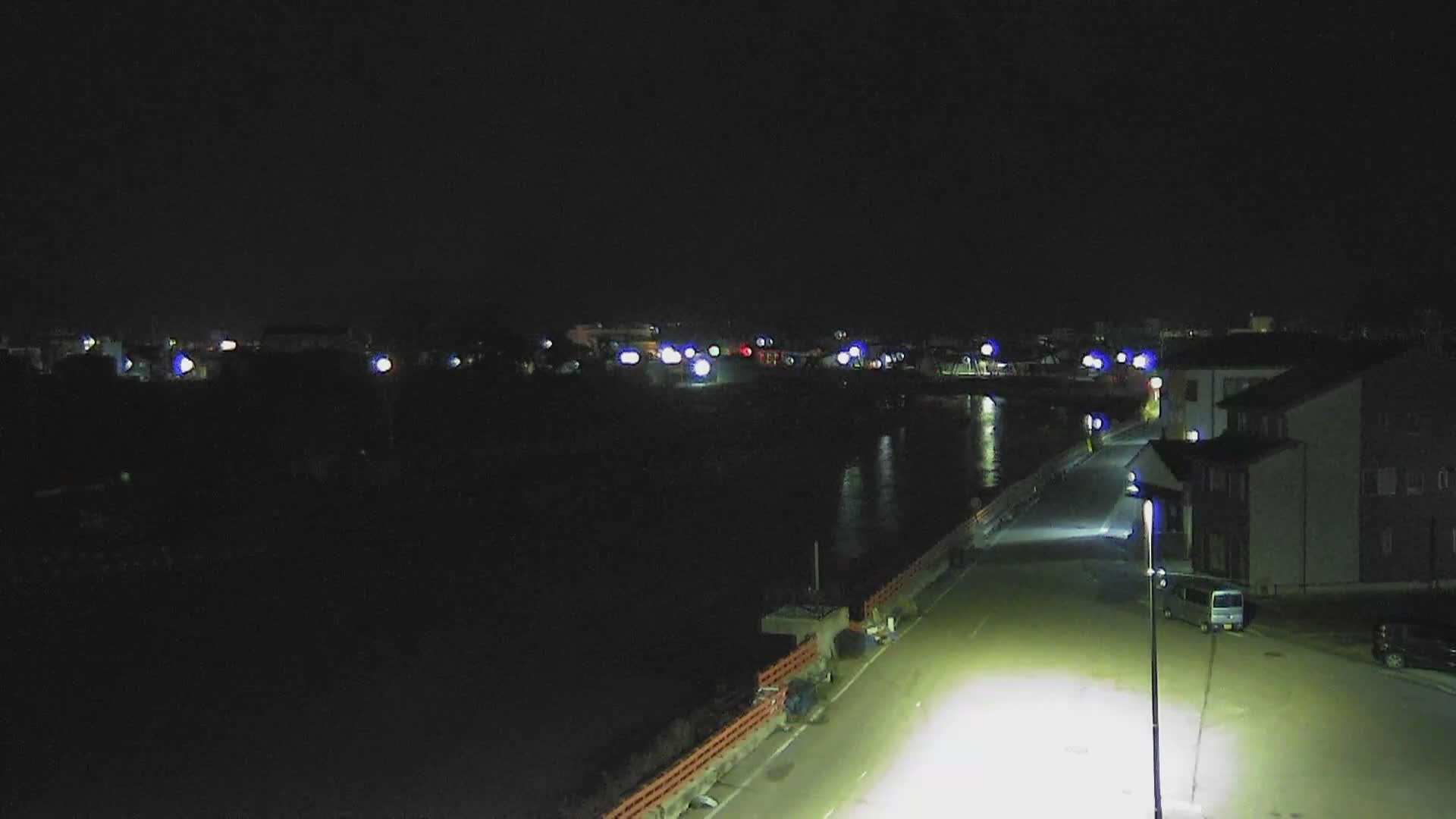 Ishikawa, Wajima City towards South&East View & Kawaharata River ( 石川県輪島市、南側の景色と川原田川方面 ) PTZ Live Cam  - Shimomachi, Fugeshimachi, Wajima, Ishikawa, Chūbu, Honshu, Japan