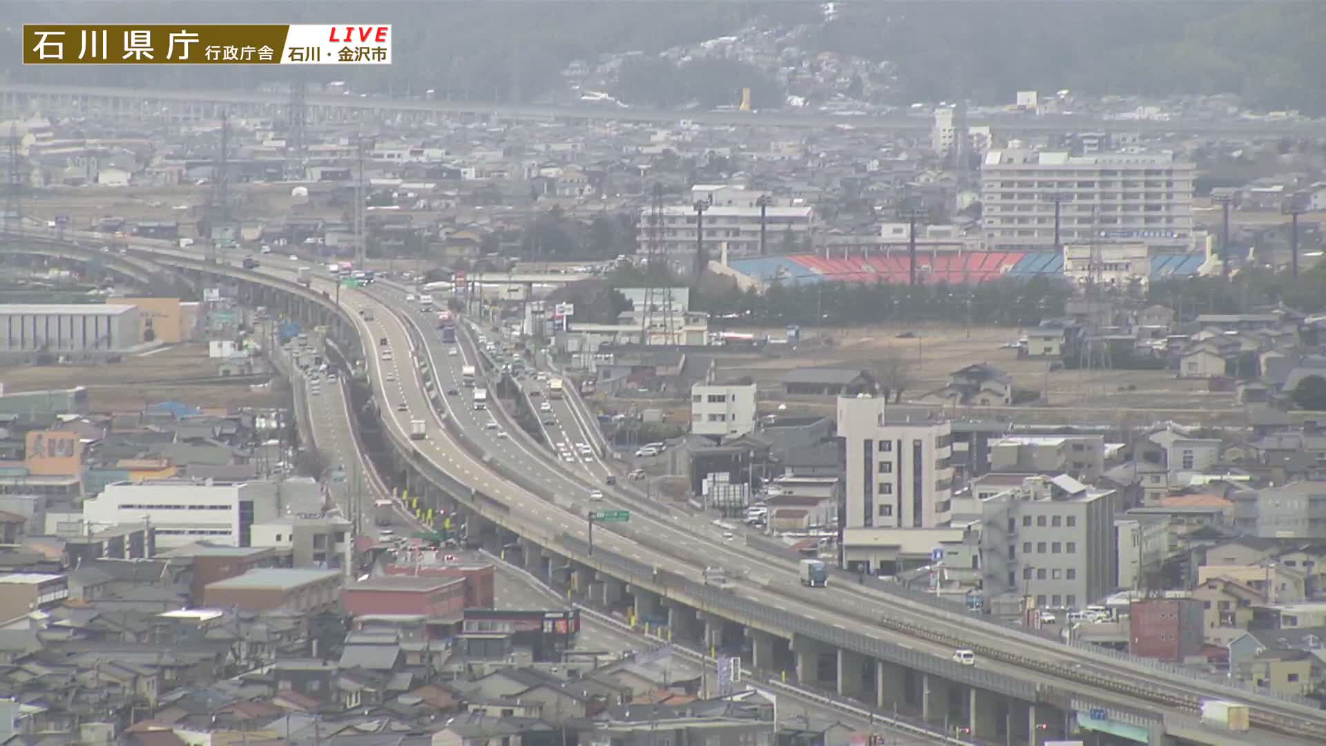 Ishikawa, Kanazawa Prefectural Office / Chuo Hospital Intersection ( 石川県金沢県庁・中央病院交差点 ) Live Cam - 1 Chome, Kuratsuki, Kanazawa, Ishikawa, Chūbu, Honshu, Japan