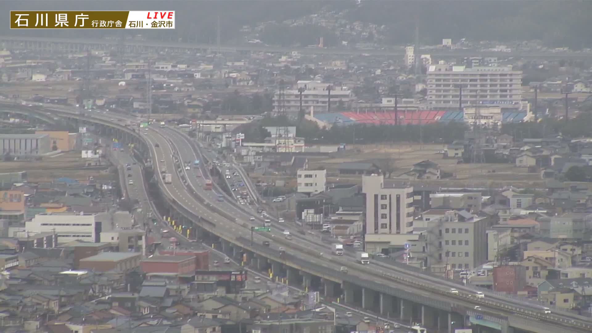 Ishikawa, Kanazawa Prefectural Office / Chuo Hospital Intersection ( 石川県金沢県庁・中央病院交差点 ) Live Cam - 1 Chome, Kuratsuki, Kanazawa, Ishikawa, Chūbu, Honshu, Japan