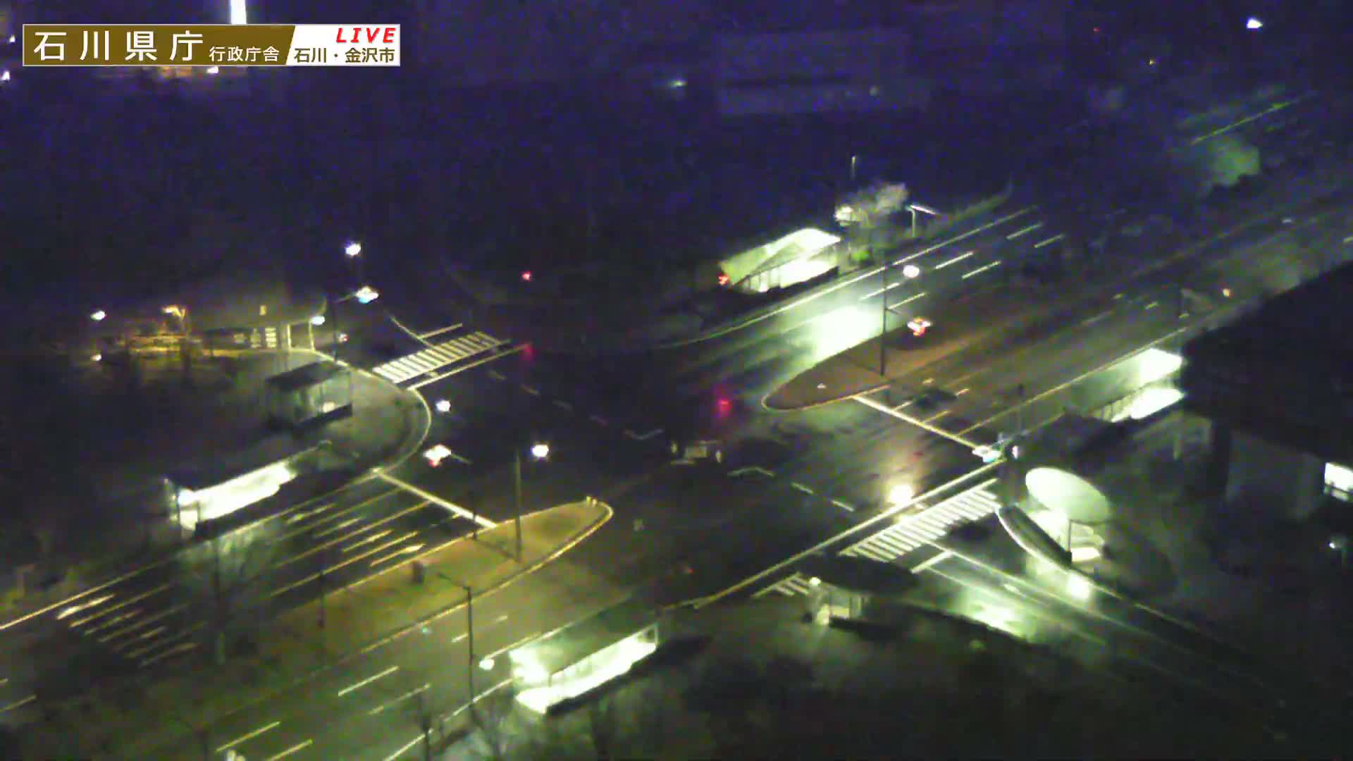 Ishikawa, Kanazawa Prefectural Office / Chuo Hospital Intersection ( 石川県金沢県庁・中央病院交差点 ) Live Cam - 1 Chome, Kuratsuki, Kanazawa, Ishikawa, Chūbu, Honshu, Japan
