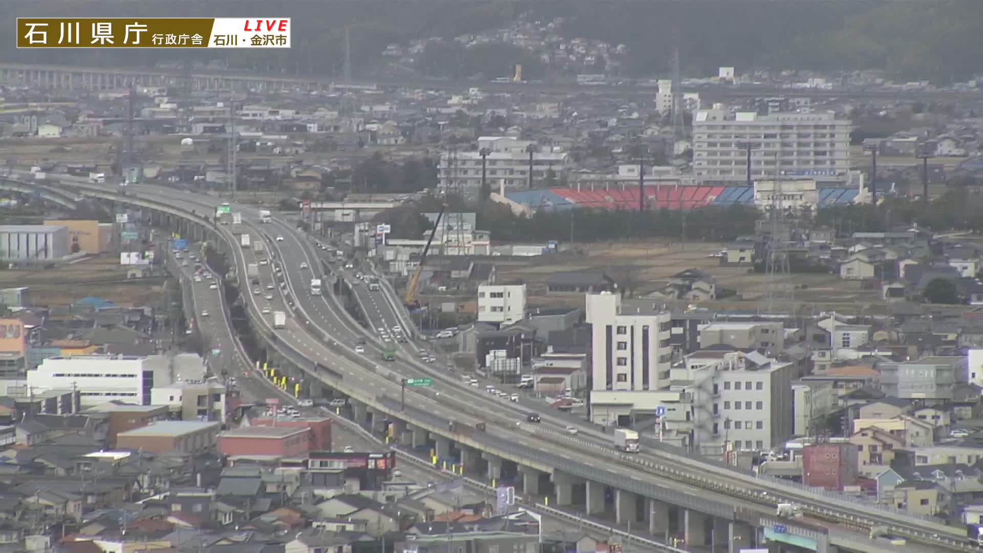 Ishikawa, Kanazawa Prefectural Office / Chuo Hospital Intersection ( 石川県金沢県庁・中央病院交差点 ) Live Cam - 1 Chome, Kuratsuki, Kanazawa, Ishikawa, Chūbu, Honshu, Japan