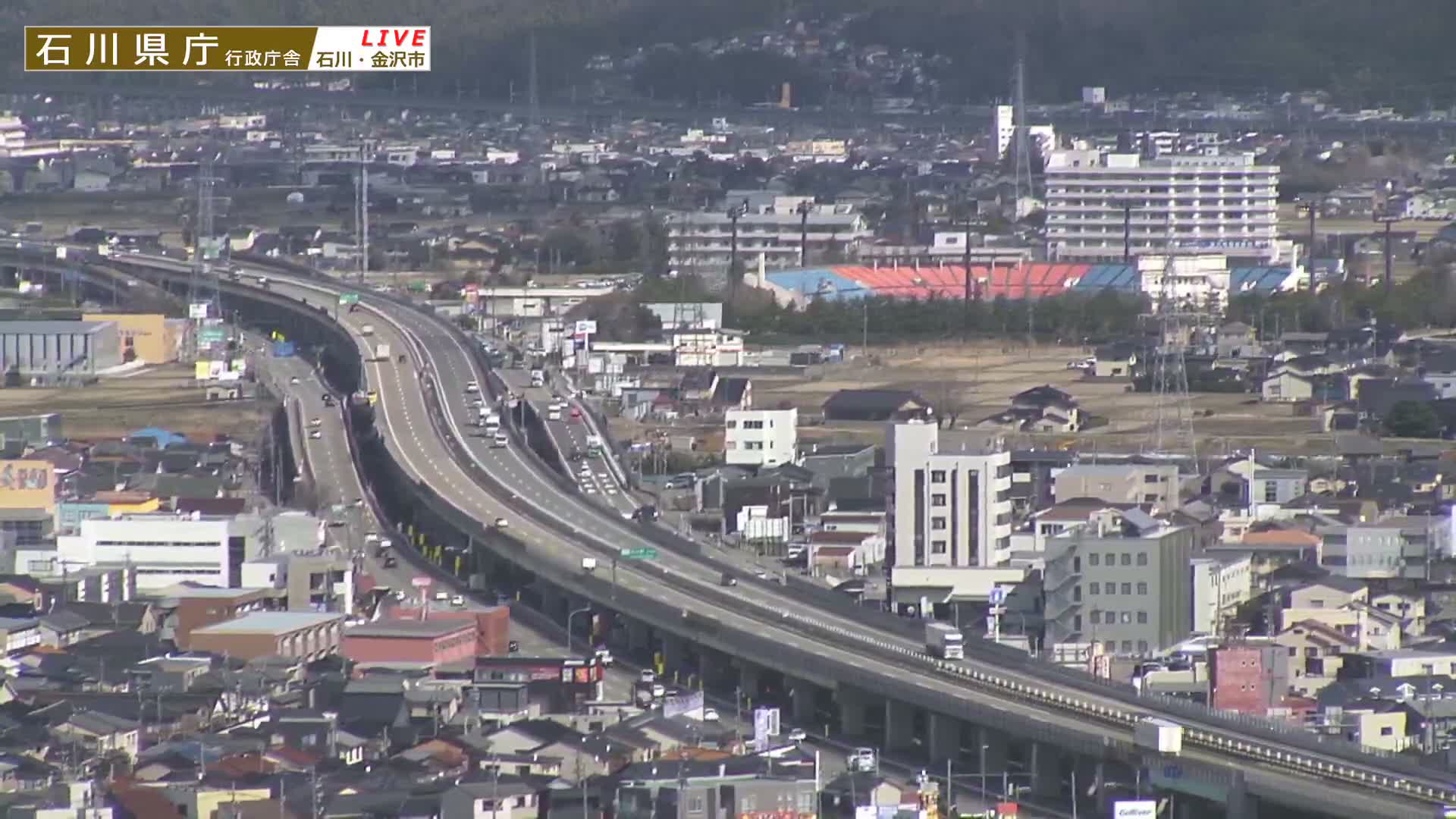 Ishikawa, Kanazawa Prefectural Office / Chuo Hospital Intersection ( 石川県金沢県庁・中央病院交差点 ) Live Cam - 1 Chome, Kuratsuki, Kanazawa, Ishikawa, Chūbu, Honshu, Japan