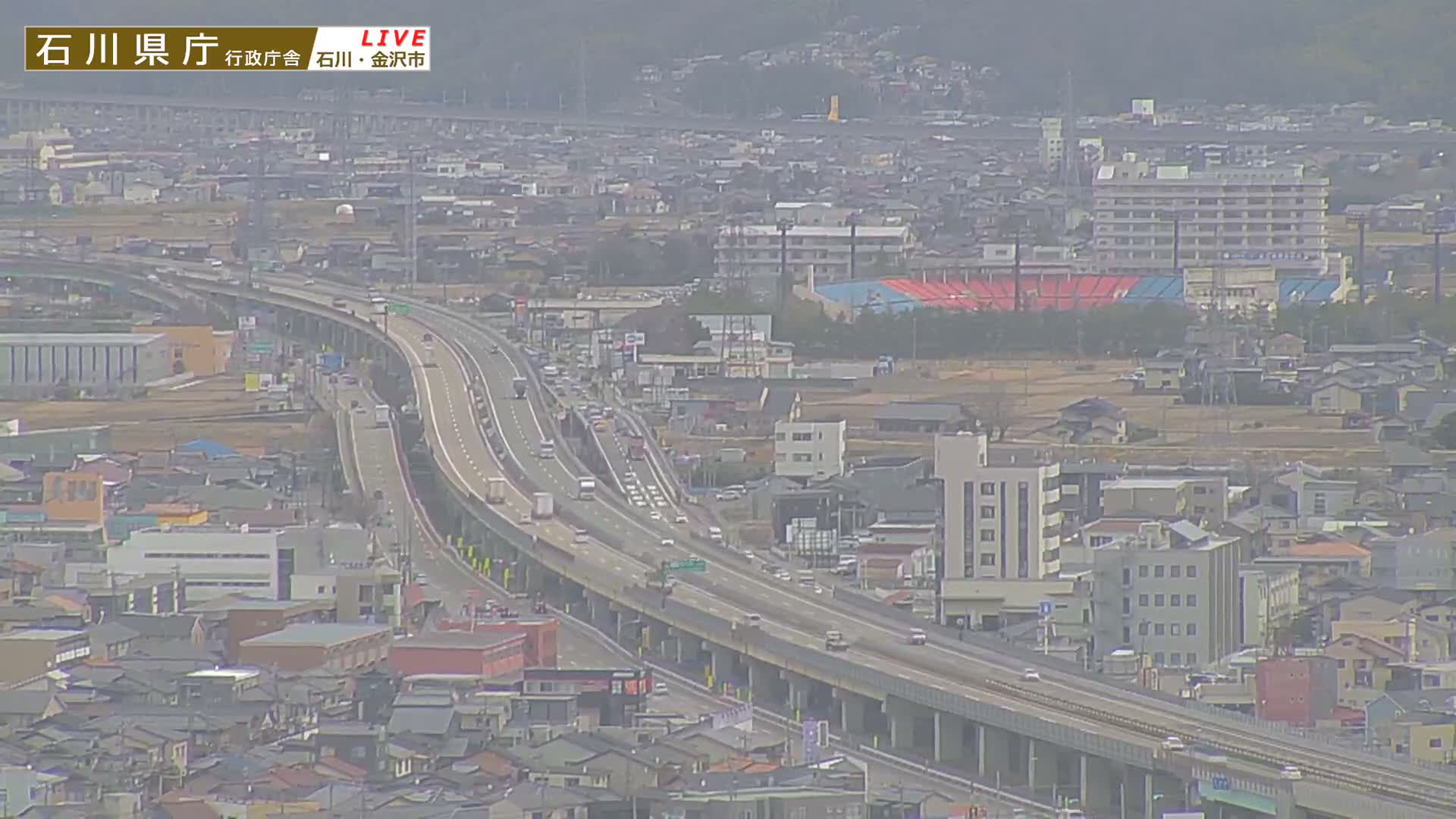 Ishikawa, Kanazawa Prefectural Office / Chuo Hospital Intersection ( 石川県金沢県庁・中央病院交差点 ) Live Cam - 1 Chome, Kuratsuki, Kanazawa, Ishikawa, Chūbu, Honshu, Japan