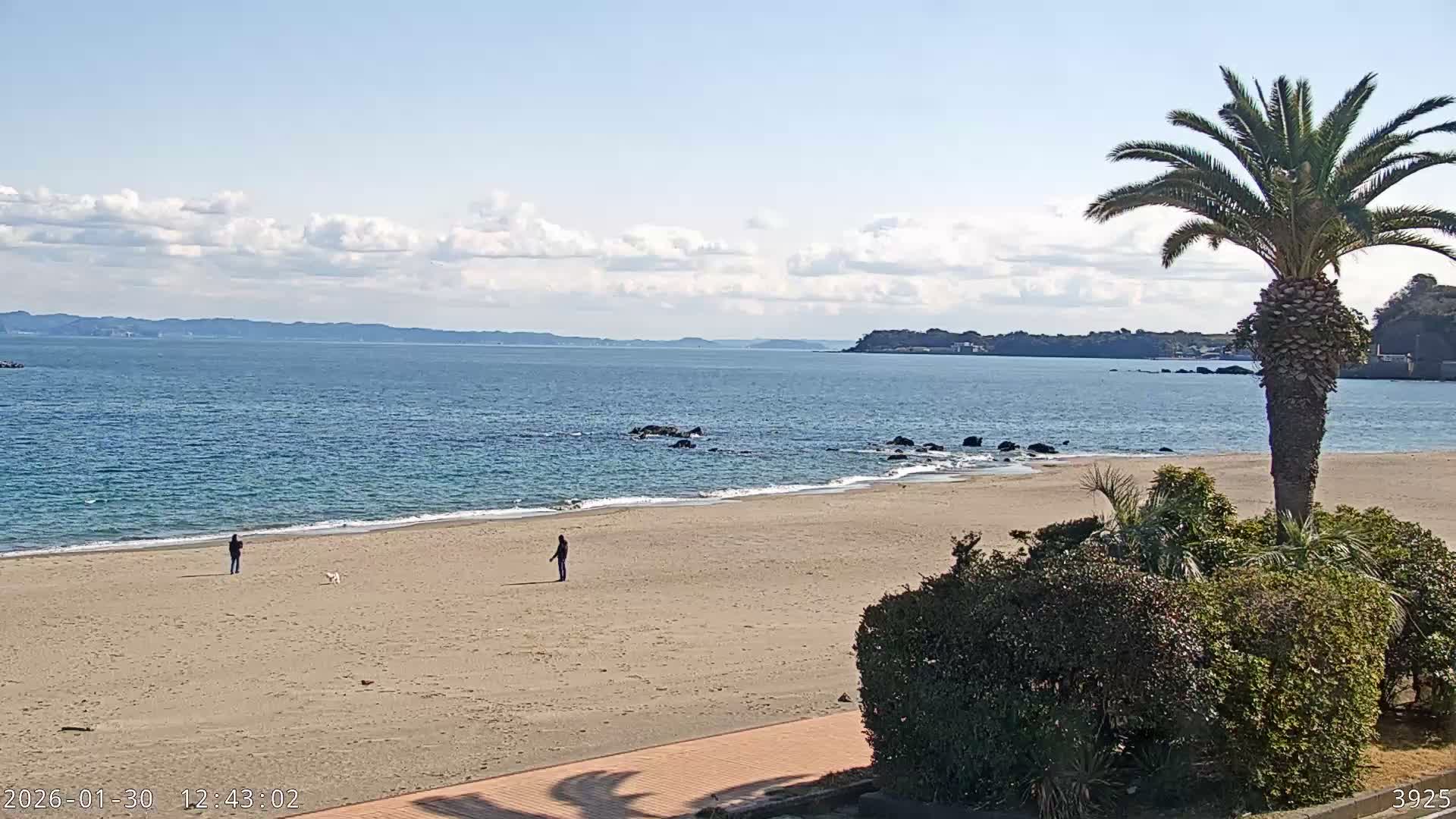 Kanagawa, Miura, Miura Beach  ( 神奈川、三浦、三浦海岸 ) Live Cam - Kamimiyada, Minamishitauramachi, Miura, Kanagawa, Kanto, Honshu, Japan