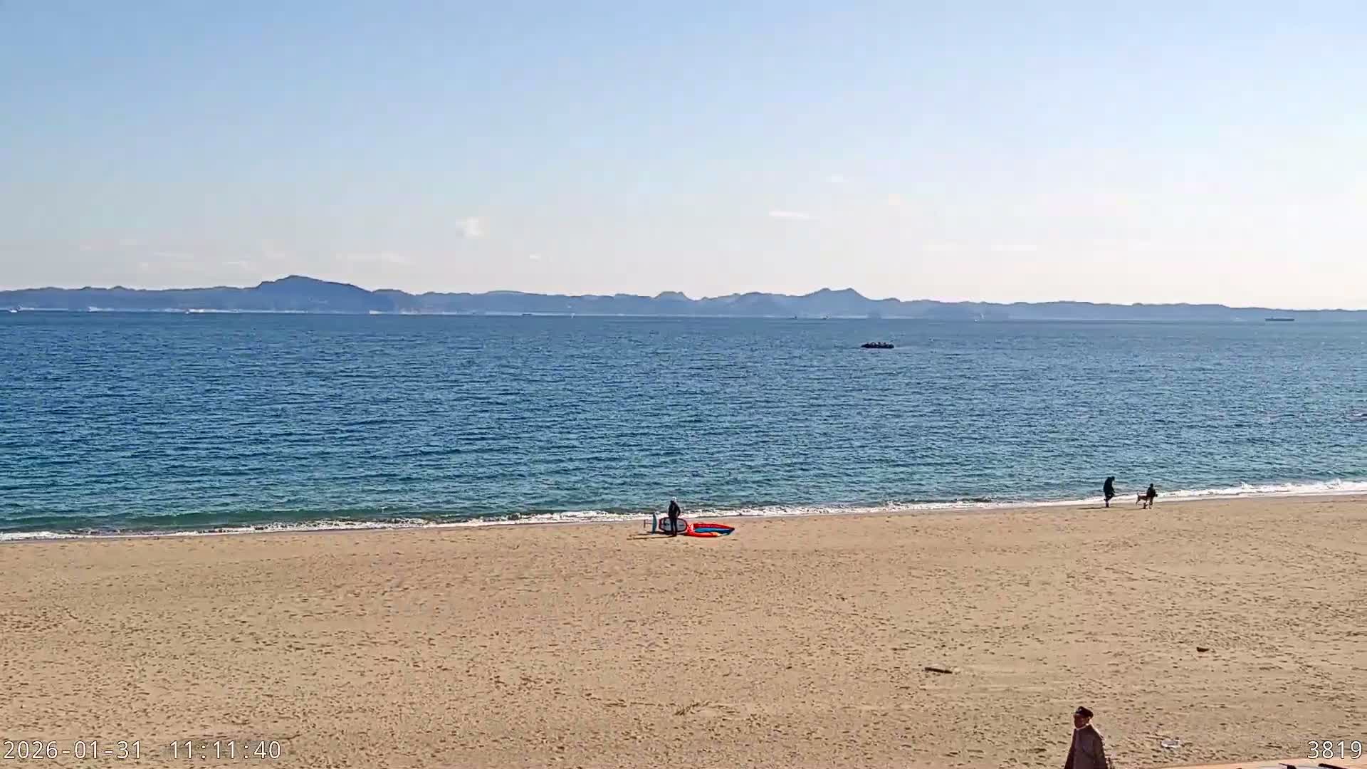 Kanagawa, Miura, Miura Beach  ( 神奈川、三浦、三浦海岸 ) Live Cam - Kamimiyada, Minamishitauramachi, Miura, Kanagawa, Kanto, Honshu, Japan