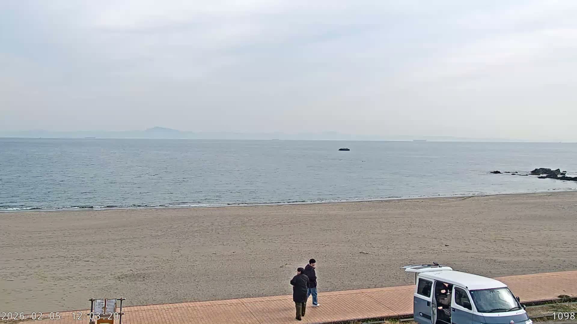 Kanagawa, Miura, Miura Beach  ( 神奈川、三浦、三浦海岸 ) Live Cam - Kamimiyada, Minamishitauramachi, Miura, Kanagawa, Kanto, Honshu, Japan