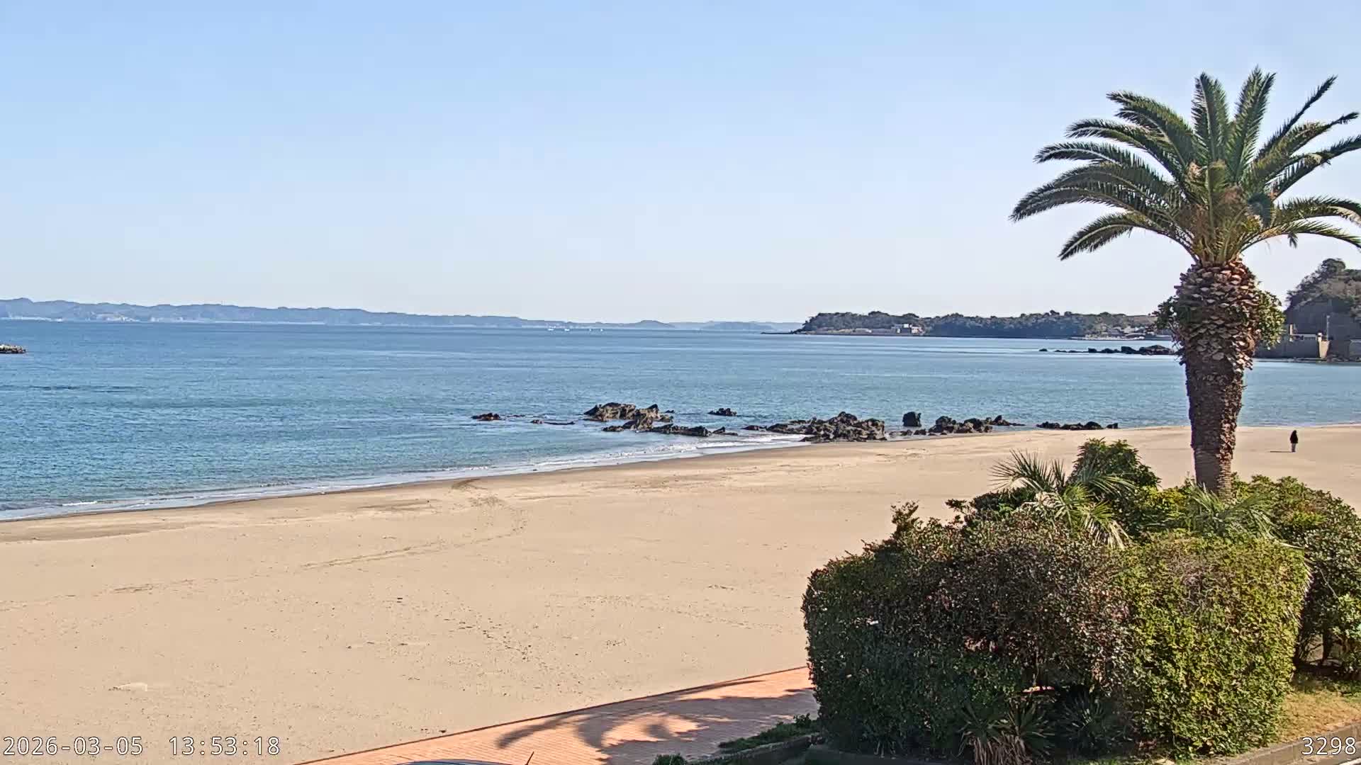 Kanagawa, Miura, Miura Beach  ( 神奈川、三浦、三浦海岸 ) Live Cam - Kamimiyada, Minamishitauramachi, Miura, Kanagawa, Kanto, Honshu, Japan