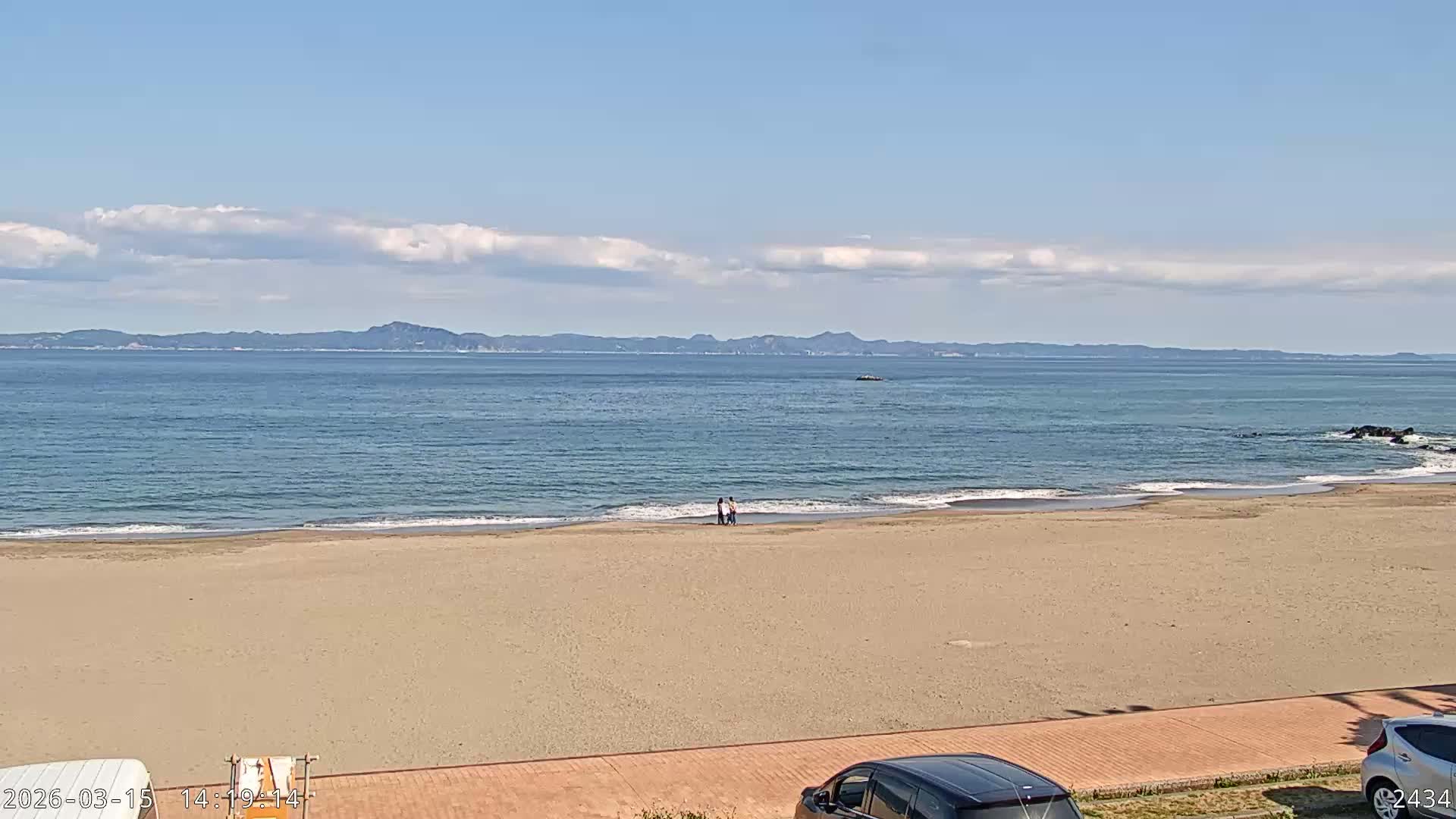 Kanagawa, Miura, Miura Beach  ( 神奈川、三浦、三浦海岸 ) Live Cam - Kamimiyada, Minamishitauramachi, Miura, Kanagawa, Kanto, Honshu, Japan
