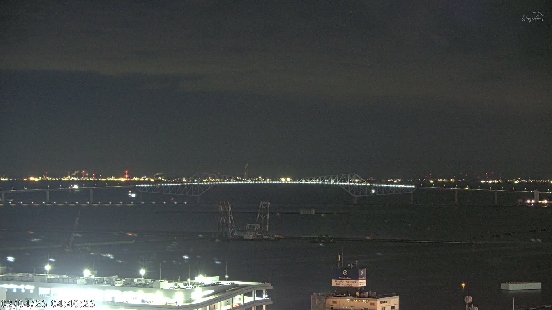 Tokyo,  Gate Bridge & Tokyo Port Inner Harbor ( 東京、ゲートブリッジ、東京港内港 ) Live Cam -1 Chome, Ariake, Koto, Tokyo, Kantō, Honshu, Japan