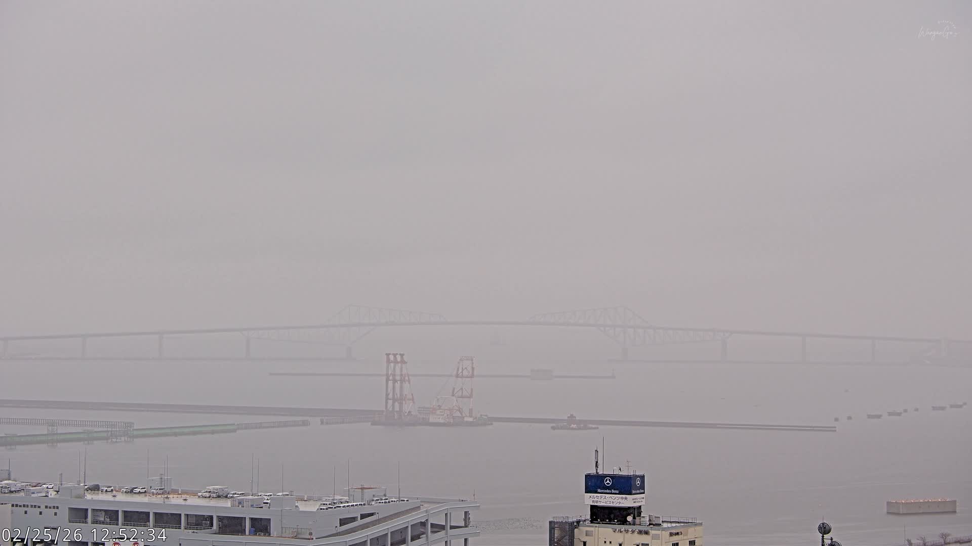 Tokyo,  Gate Bridge & Tokyo Port Inner Harbor ( 東京、ゲートブリッジ、東京港内港 ) Live Cam -1 Chome, Ariake, Koto, Tokyo, Kantō, Honshu, Japan