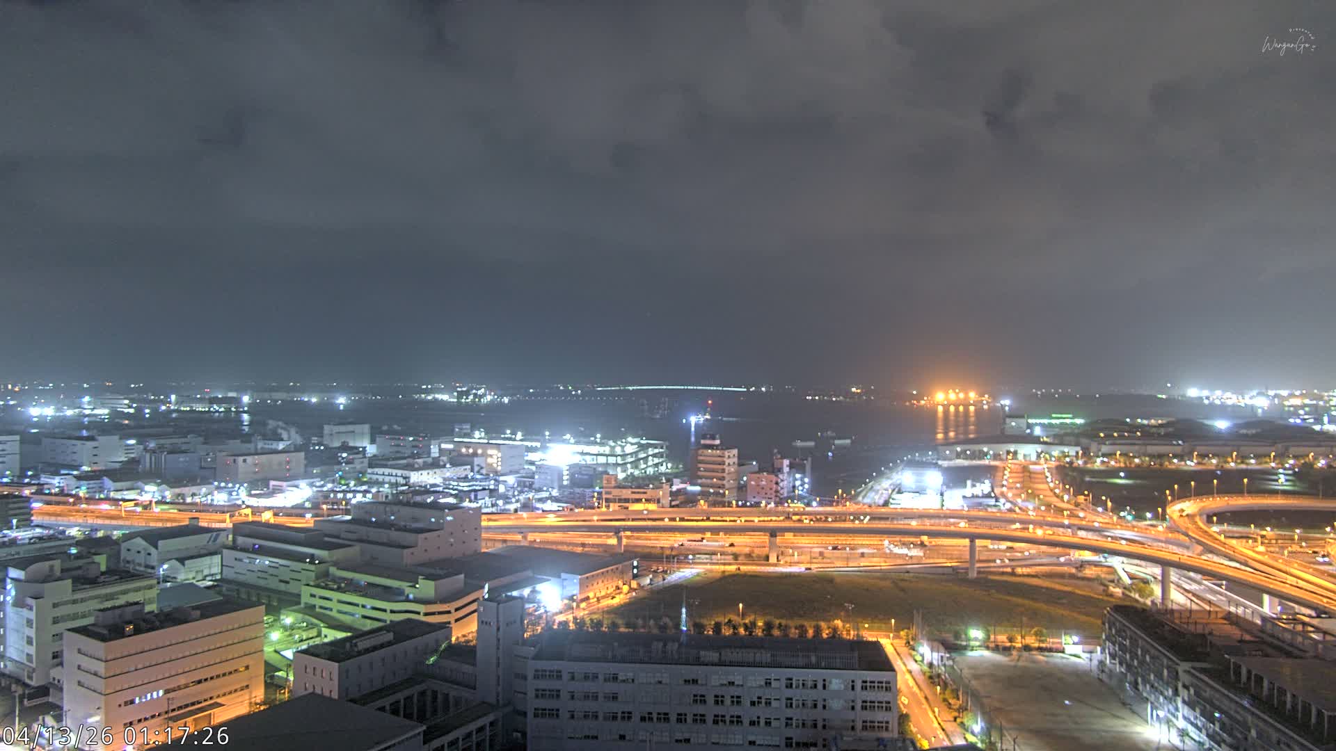 Tokyo,  Gate Bridge & Tokyo Port Inner Harbor ( 東京、ゲートブリッジ、東京港内港 ) Live Cam -1 Chome, Ariake, Koto, Tokyo, Kantō, Honshu, Japan