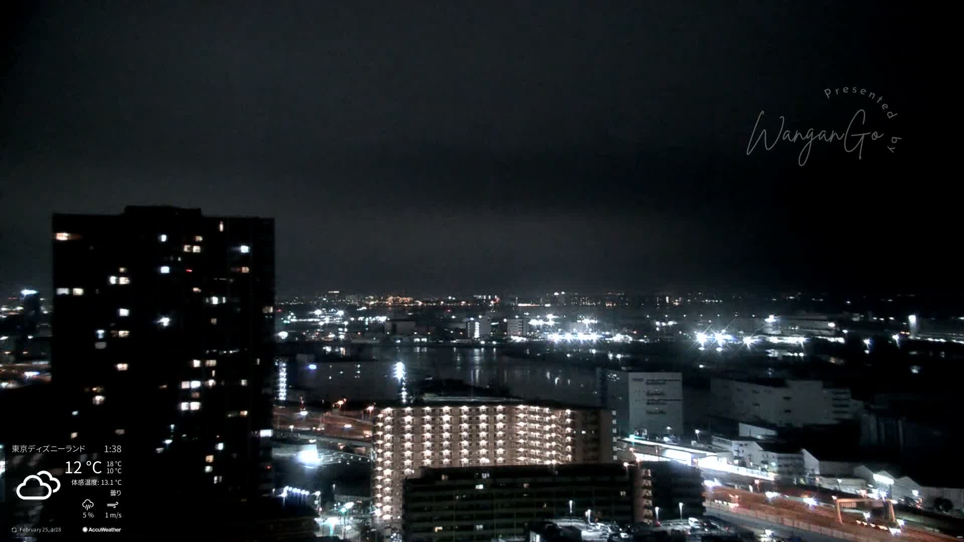Tokyo, Tokyo Metropolitan Expressway Route B &  Koto &  Edogawa Discrict Skyline from Ariake ( 有明から見た東京、首都高B線、江東・江戸川地区のスカイライン ) Live Cam  - 1 Chome, Ariake, Koto-ku, Tokyo, Kantō, Honshu, Japan