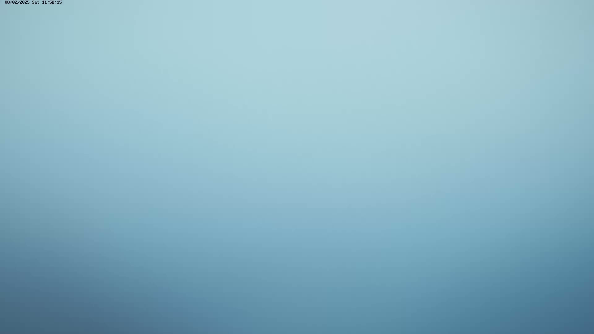 A solid, light-blue background is shown.