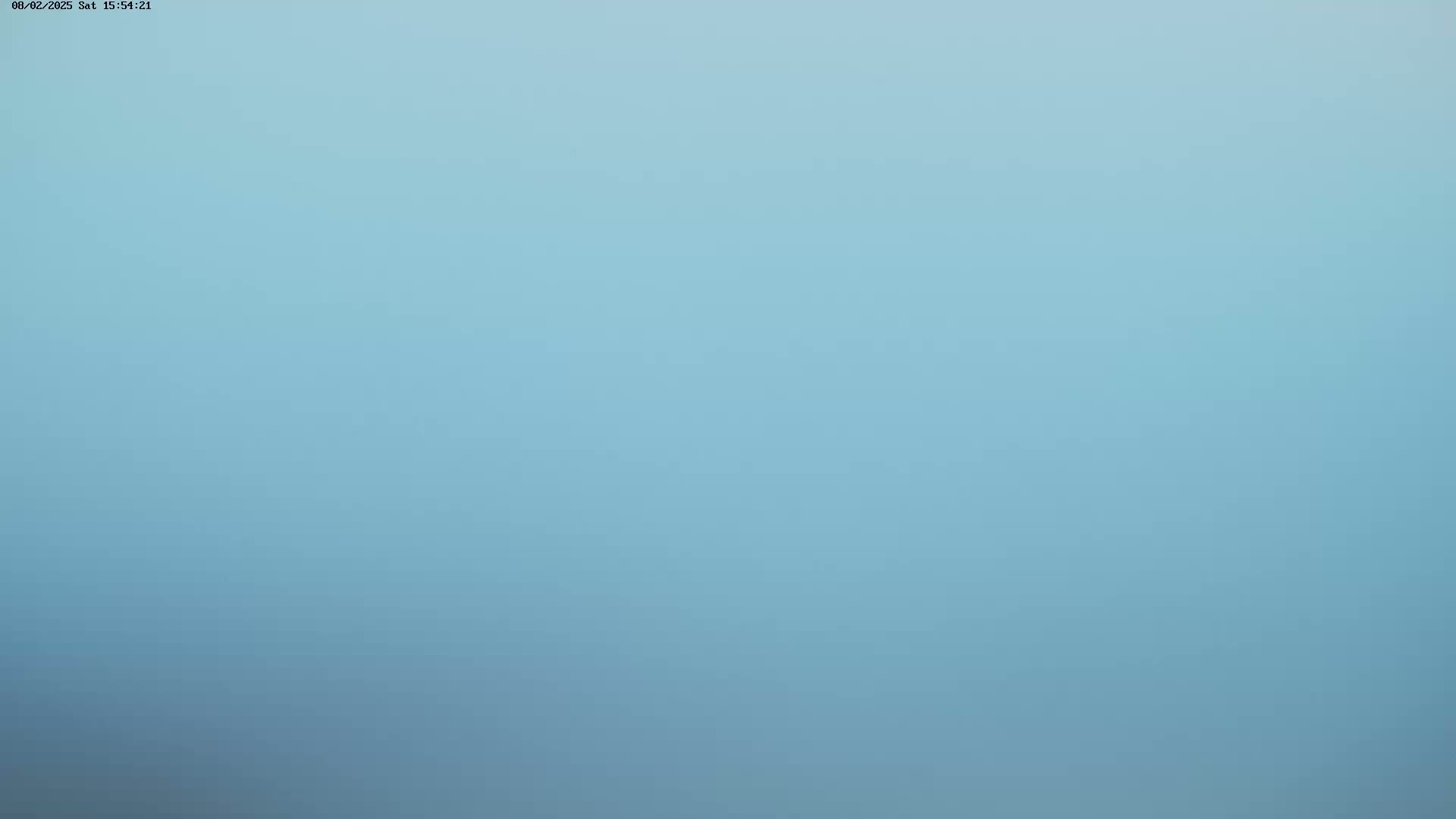 A solid, light-blue background is shown.