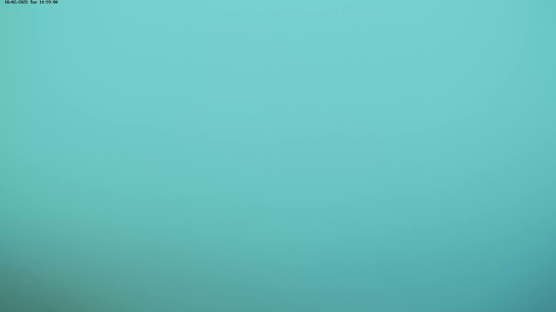 The image shows a solid, light teal background.
