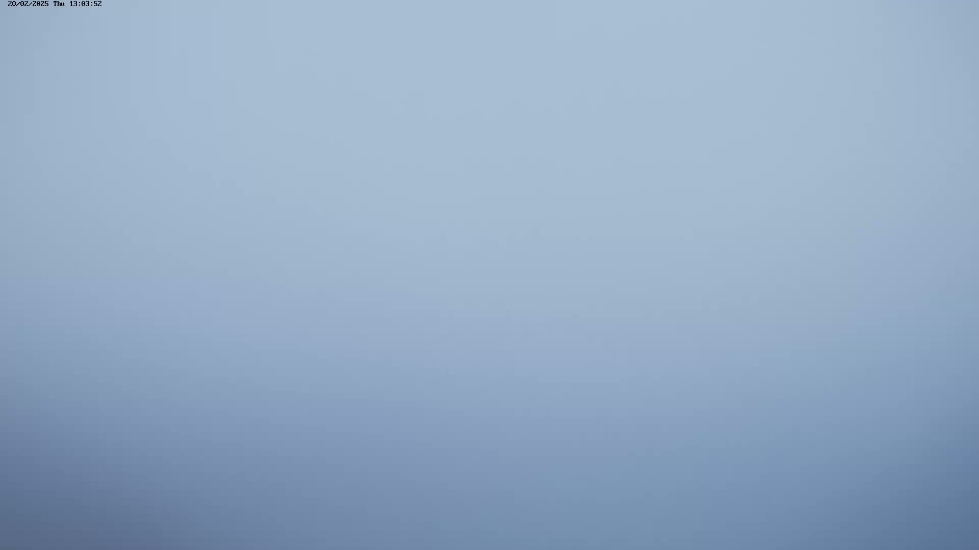 A solid, light-blue background fills the entire image.