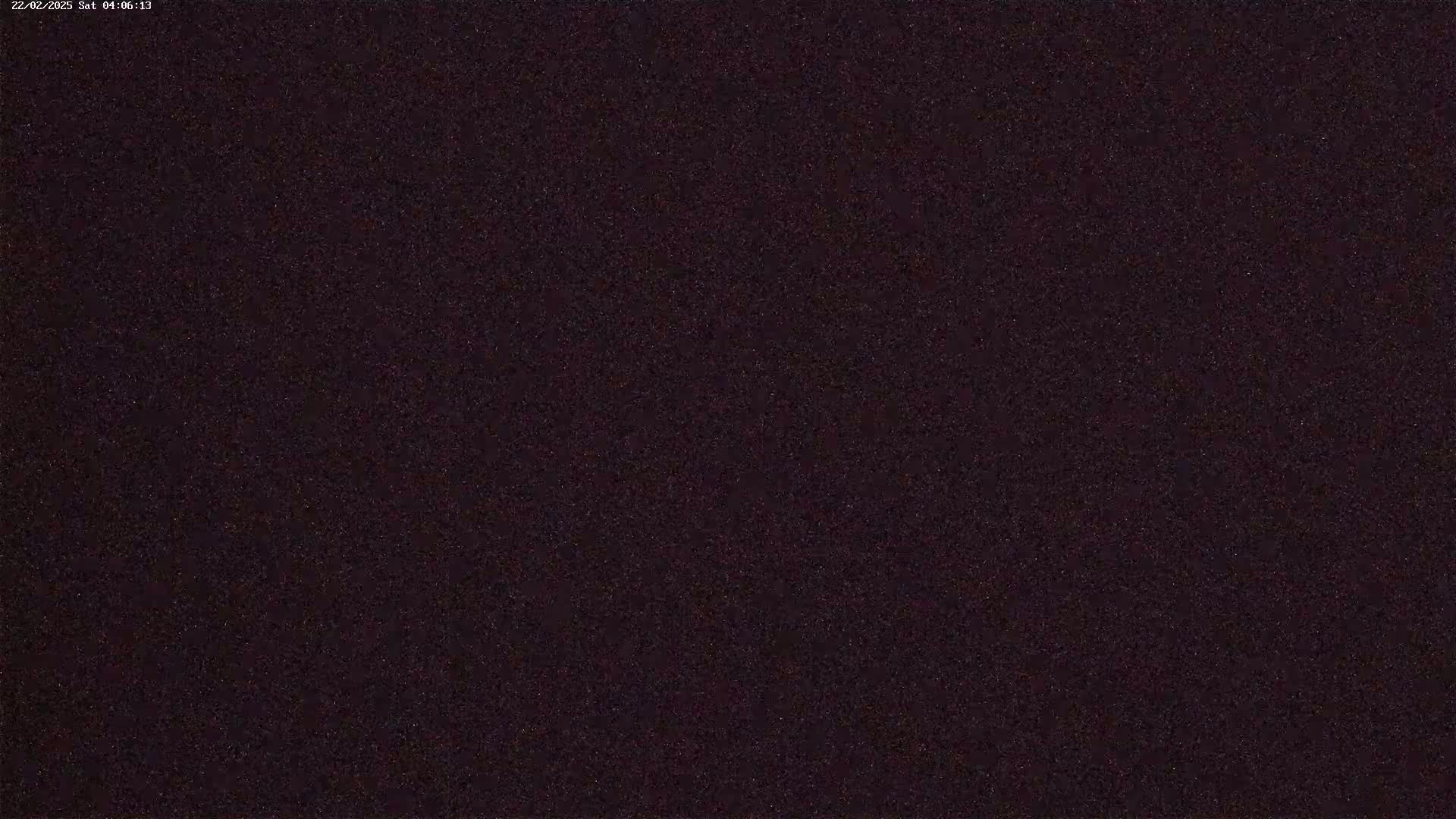 A dark, uniformly textured surface is shown, possibly at night.