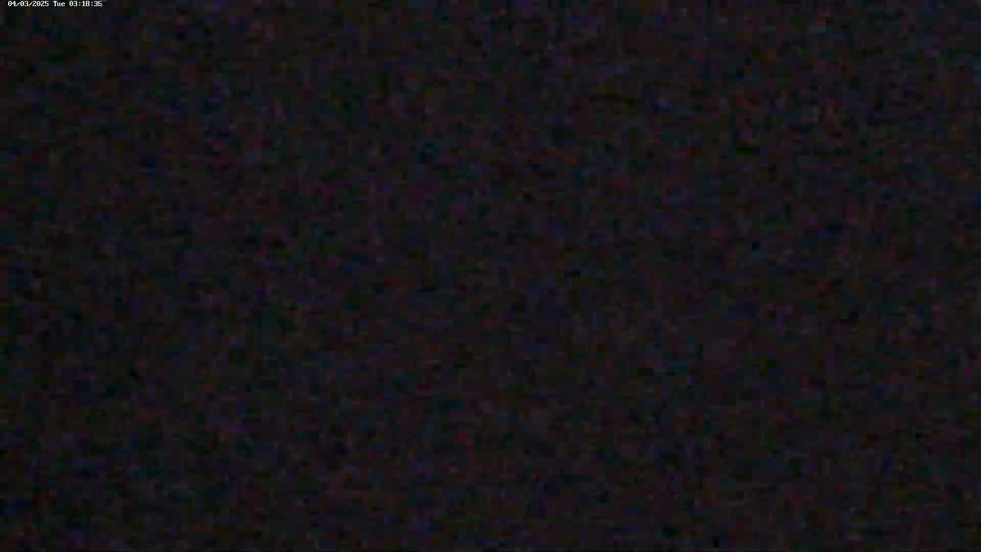The image is a dark, grainy, and blurry view of an indistinct scene.