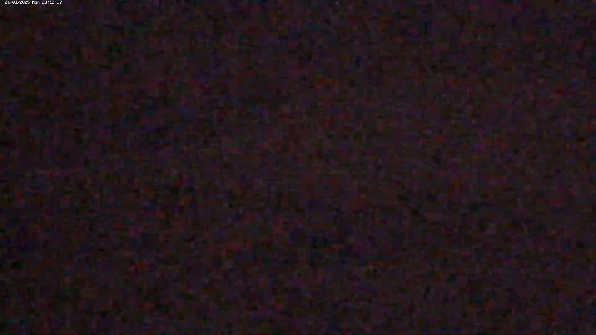 The image shows a dark, grainy, and indistinct view, possibly of a night scene.