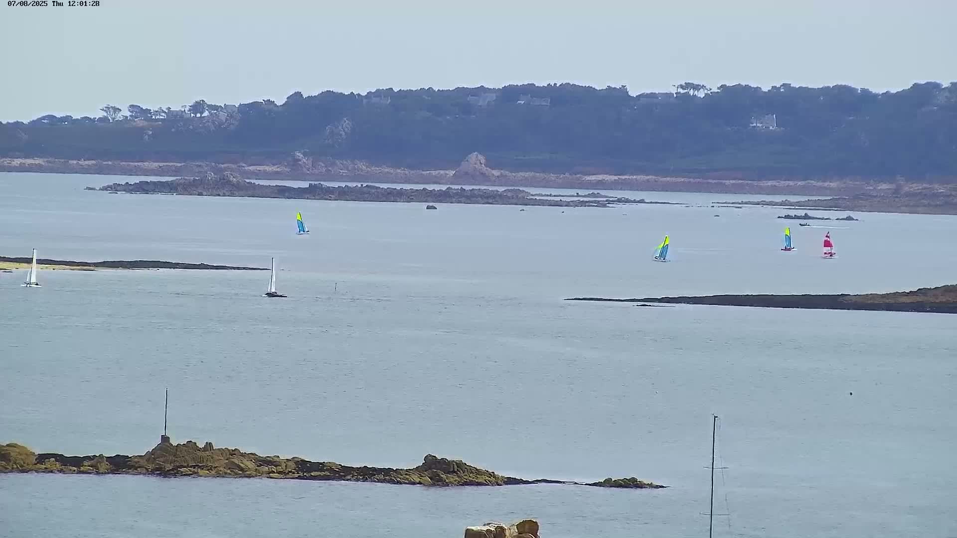 Carantec City Live Cam - Morlaix, Finistere, Bretagne, France
