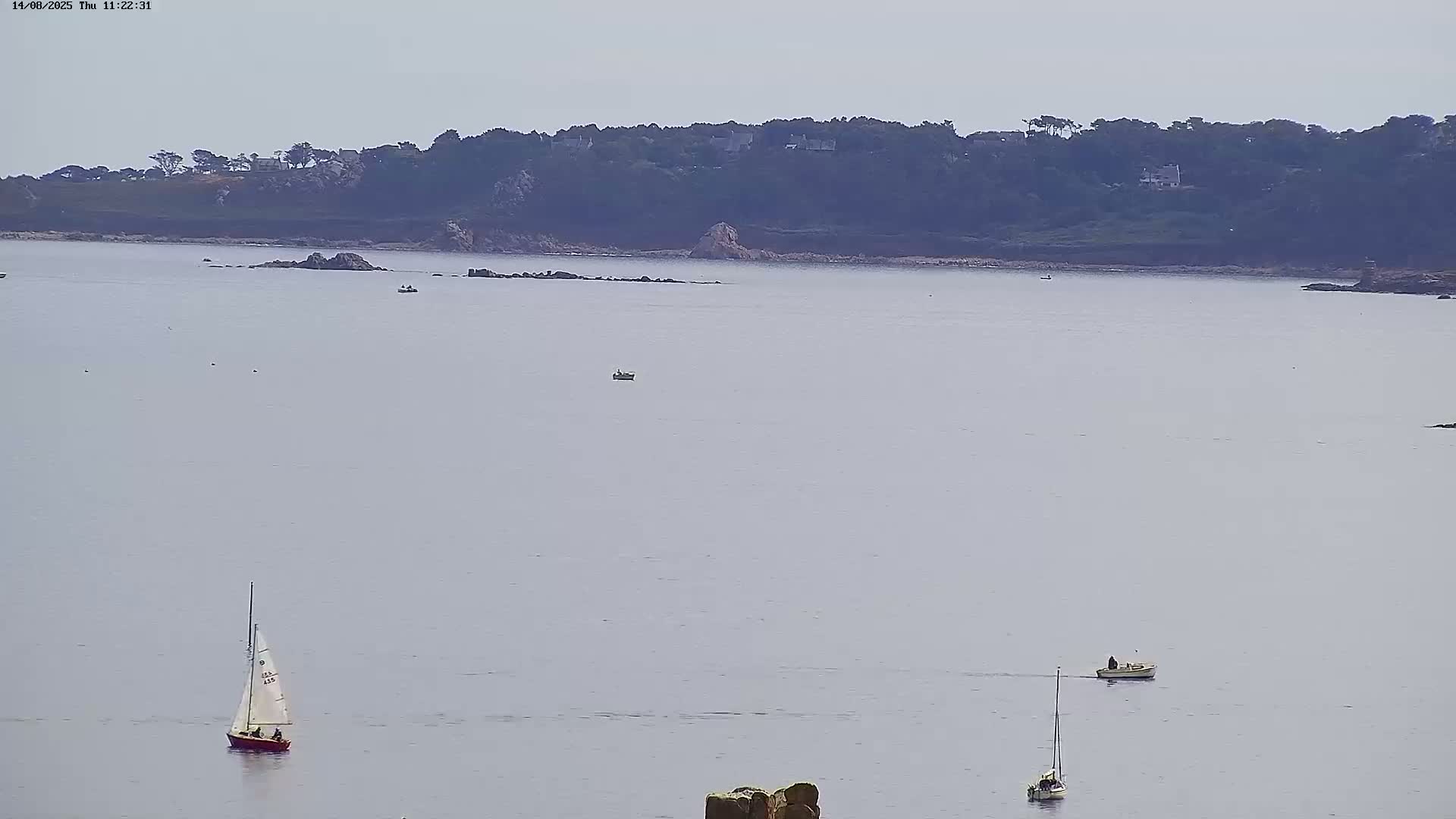 Carantec City Live Cam - Morlaix, Finistere, Bretagne, France