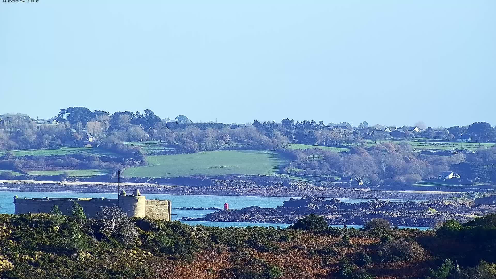 Carantec City Live Cam - Morlaix, Finistere, Bretagne, France