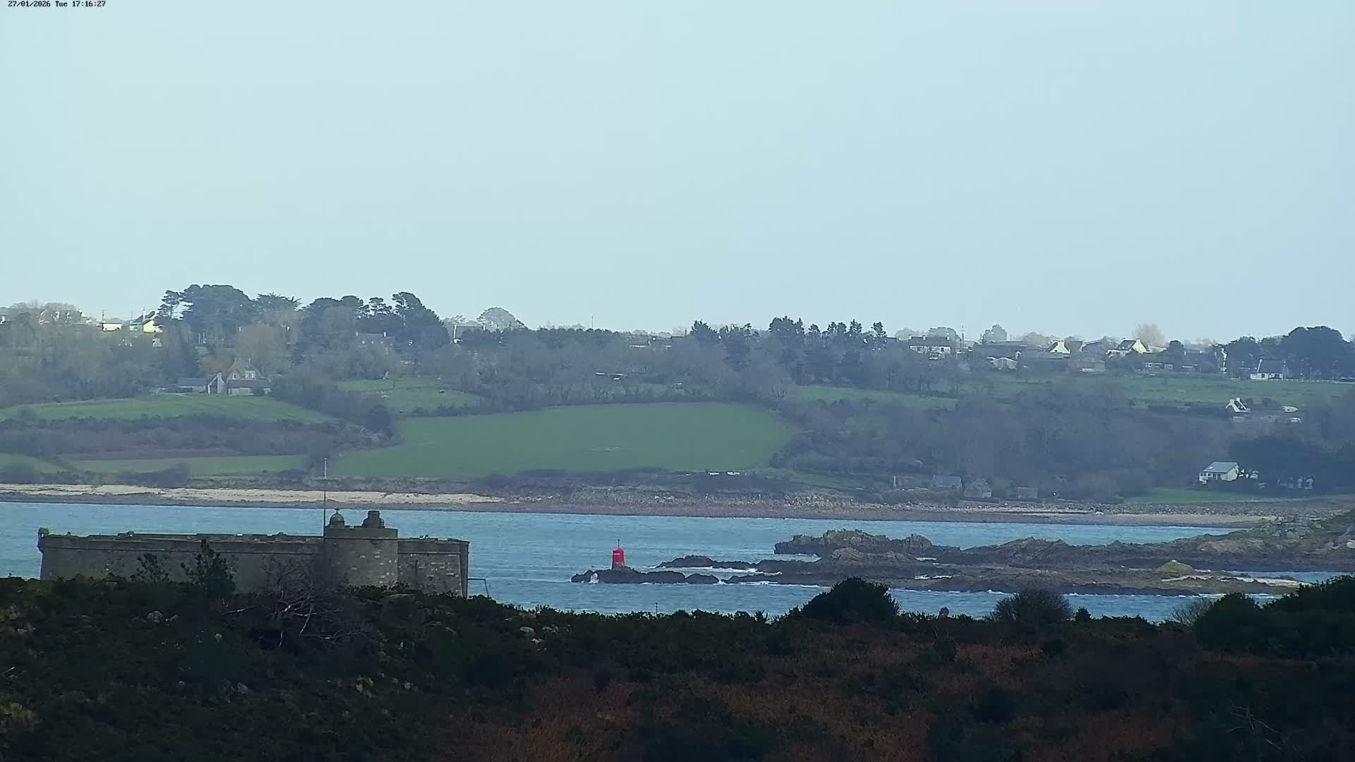 Carantec City Live Cam - Morlaix, Finistere, Bretagne, France