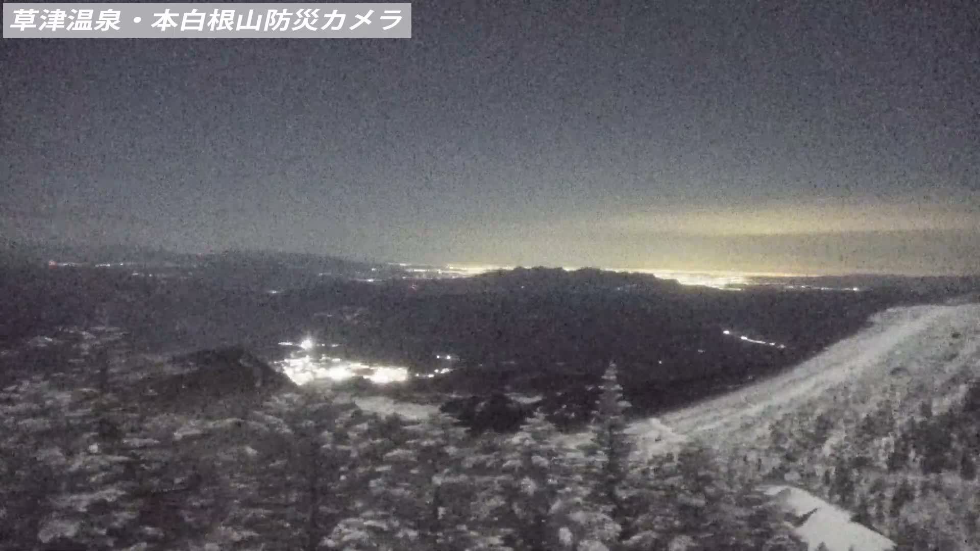 Gunma, Agatsuma, Kusatsu Town Siloutte View & Mountain Observation from Mount Shirane (群馬・吾妻・草津町 紫蘭山からのシルエットビュー＆山岳展望 ) Live Cam - Kusatsu, Agatsuma-gun , Gunma, Kantō, Honshu, Japan