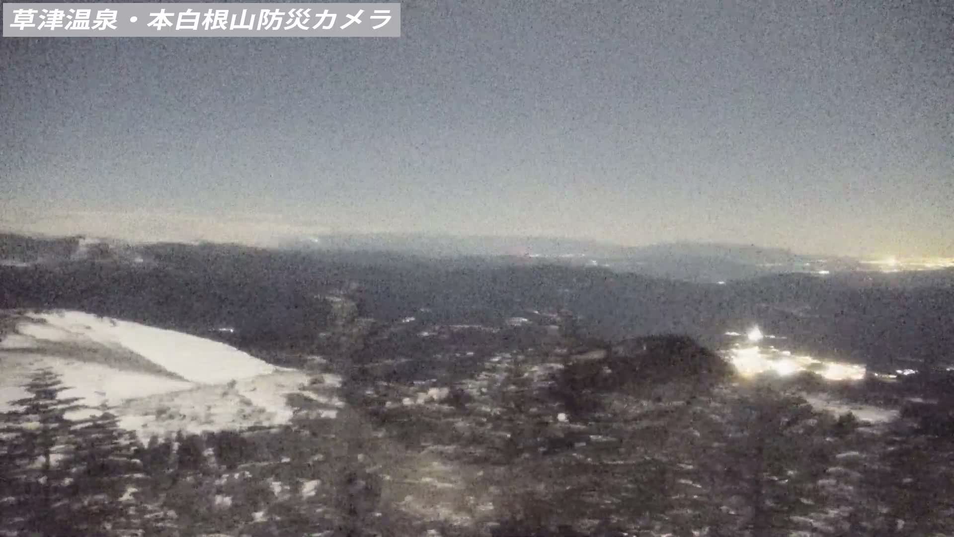Gunma, Agatsuma, Kusatsu Town Siloutte View & Mountain Observation from Mount Shirane (群馬・吾妻・草津町 紫蘭山からのシルエットビュー＆山岳展望 ) Live Cam - Kusatsu, Agatsuma-gun , Gunma, Kantō, Honshu, Japan