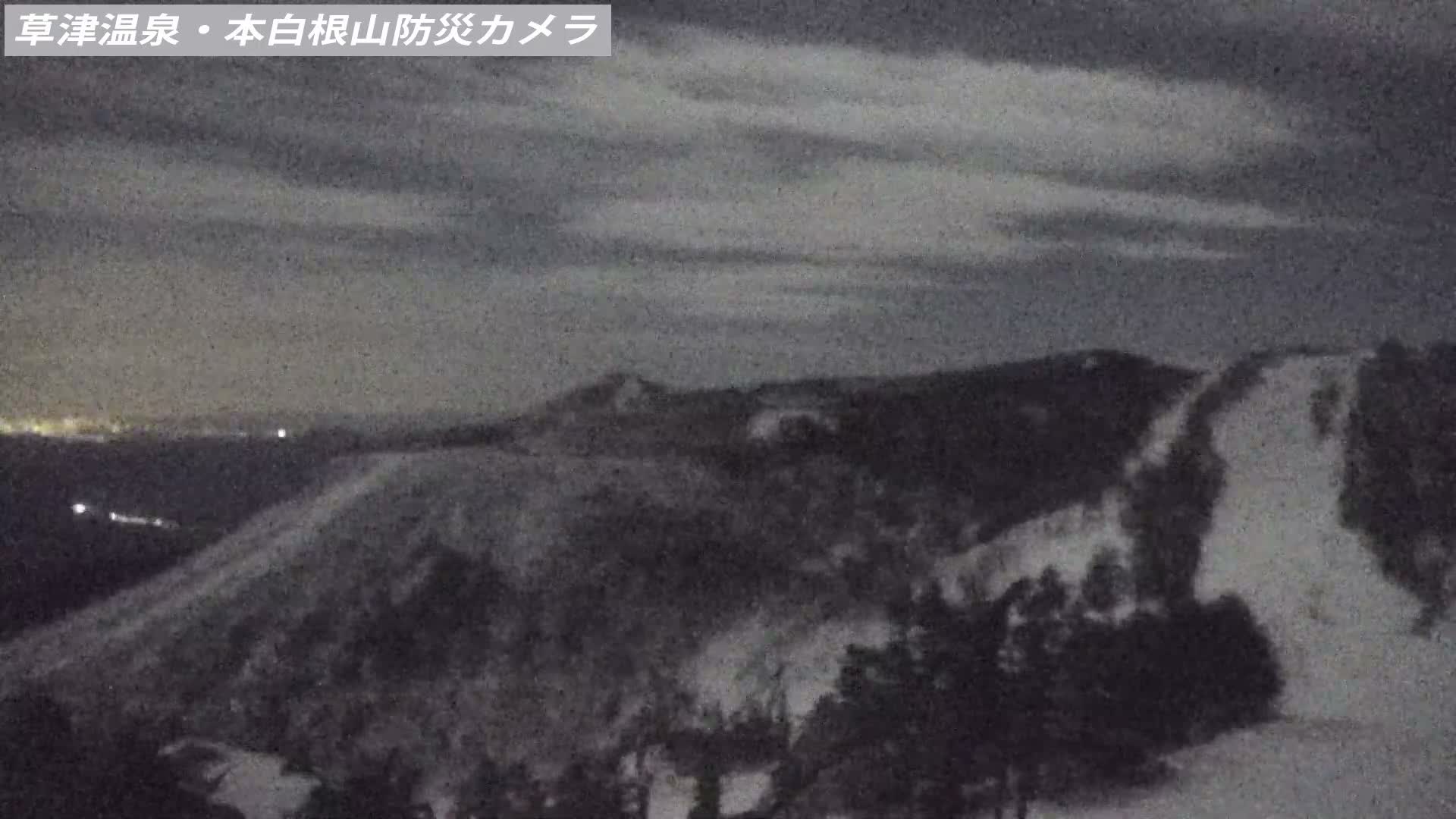 Gunma, Agatsuma, Kusatsu Town Siloutte View & Mountain Observation from Mount Shirane (群馬・吾妻・草津町 紫蘭山からのシルエットビュー＆山岳展望 ) Live Cam - Kusatsu, Agatsuma-gun , Gunma, Kantō, Honshu, Japan