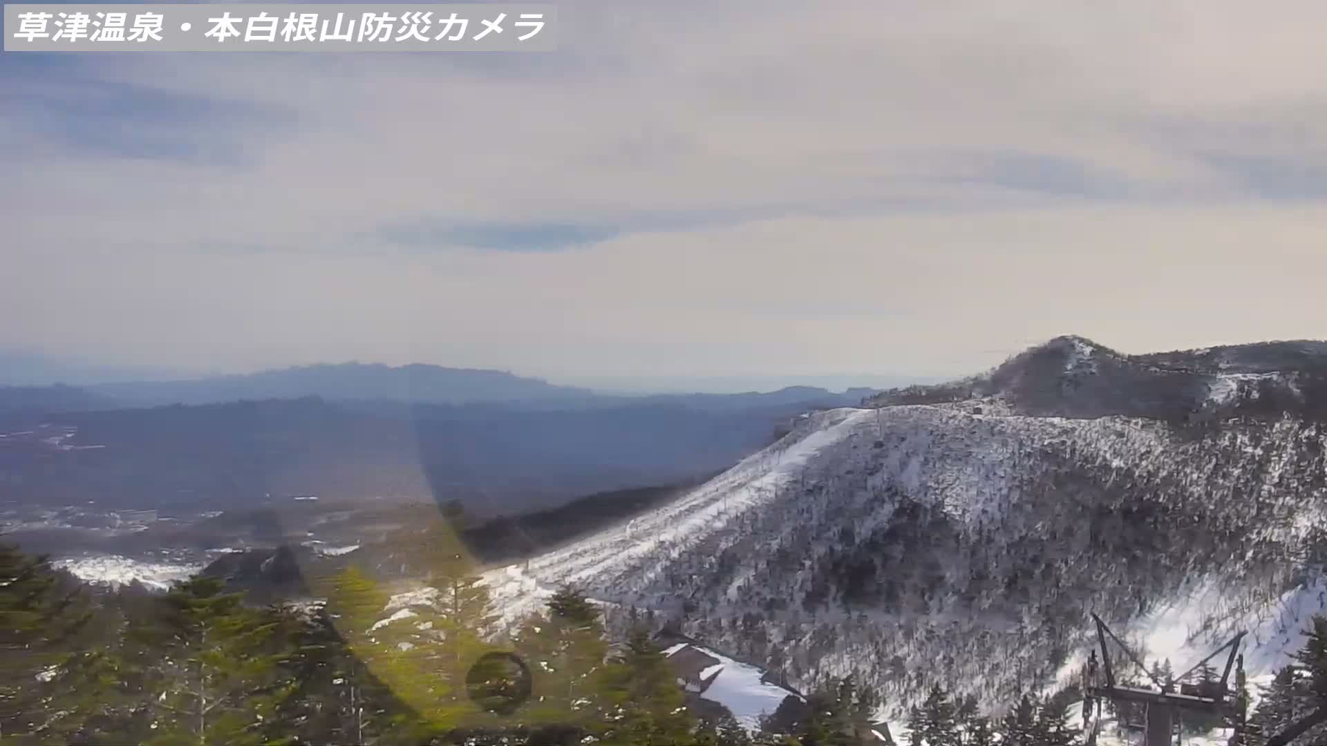 Gunma, Agatsuma, Kusatsu Town Siloutte View & Mountain Observation from Mount Shirane (群馬・吾妻・草津町 紫蘭山からのシルエットビュー＆山岳展望 ) Live Cam - Kusatsu, Agatsuma-gun , Gunma, Kantō, Honshu, Japan