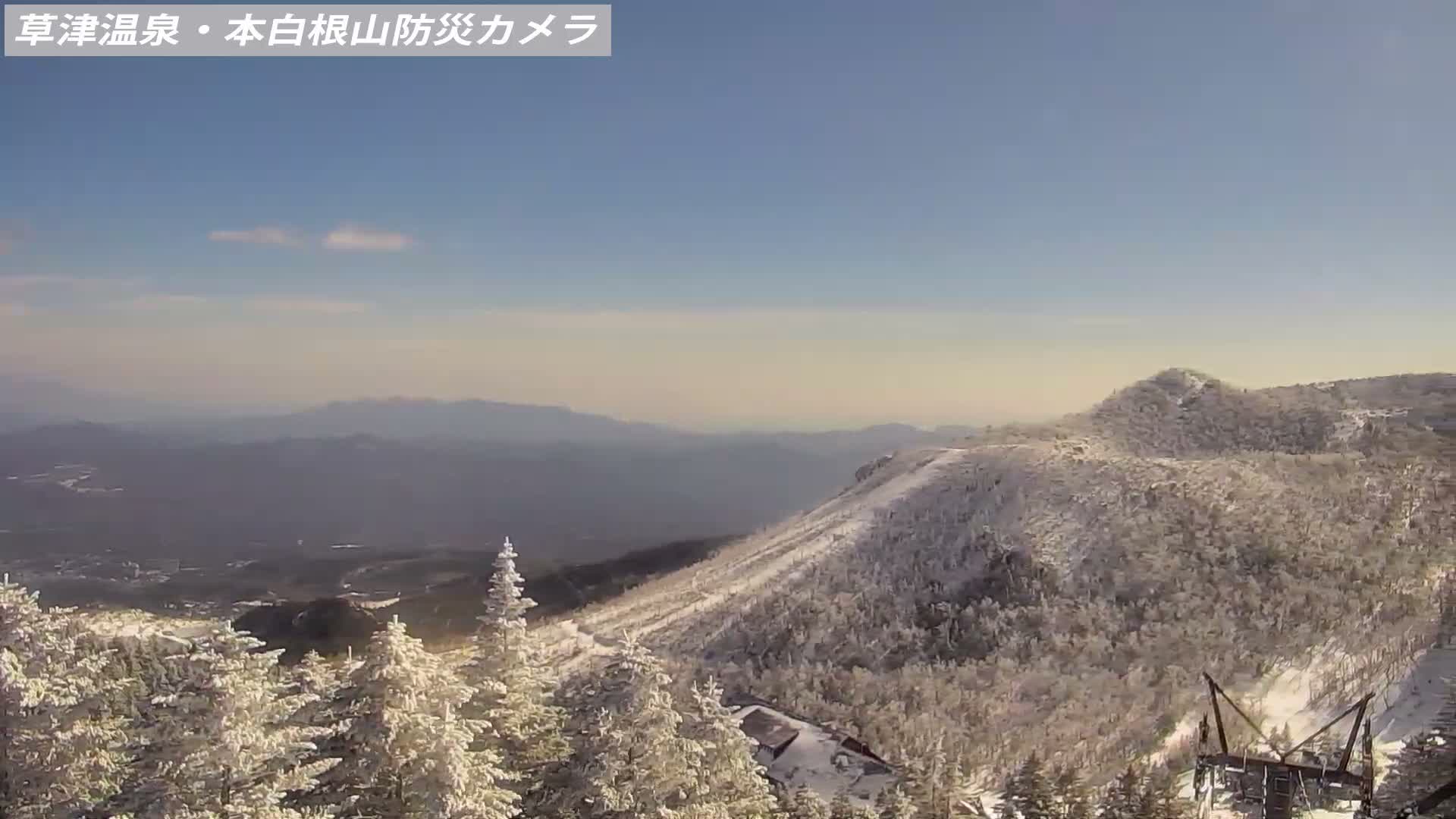 Gunma, Agatsuma, Kusatsu Town Siloutte View & Mountain Observation from Mount Shirane (群馬・吾妻・草津町 紫蘭山からのシルエットビュー＆山岳展望 ) Live Cam - Kusatsu, Agatsuma-gun , Gunma, Kantō, Honshu, Japan