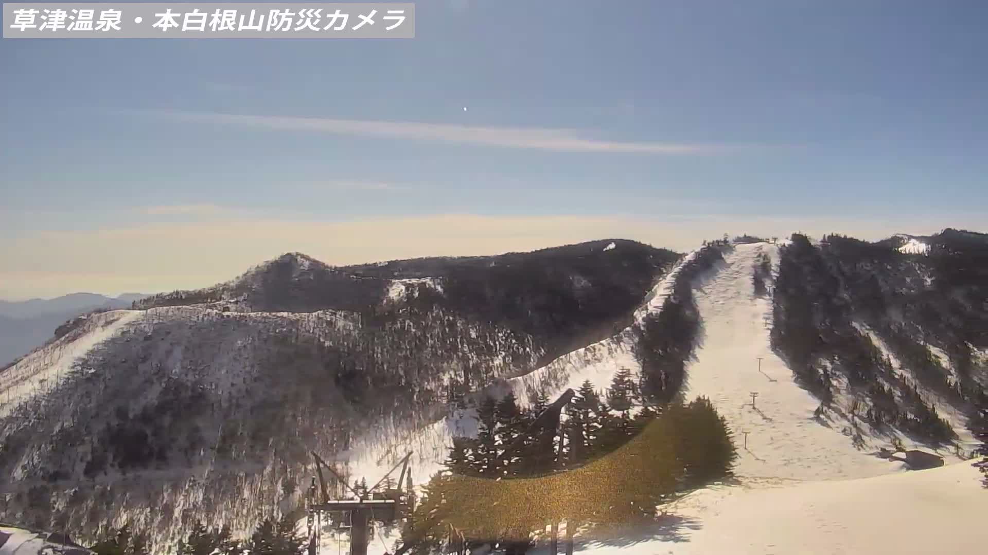 Gunma, Agatsuma, Kusatsu Town Siloutte View & Mountain Observation from Mount Shirane (群馬・吾妻・草津町 紫蘭山からのシルエットビュー＆山岳展望 ) Live Cam - Kusatsu, Agatsuma-gun , Gunma, Kantō, Honshu, Japan