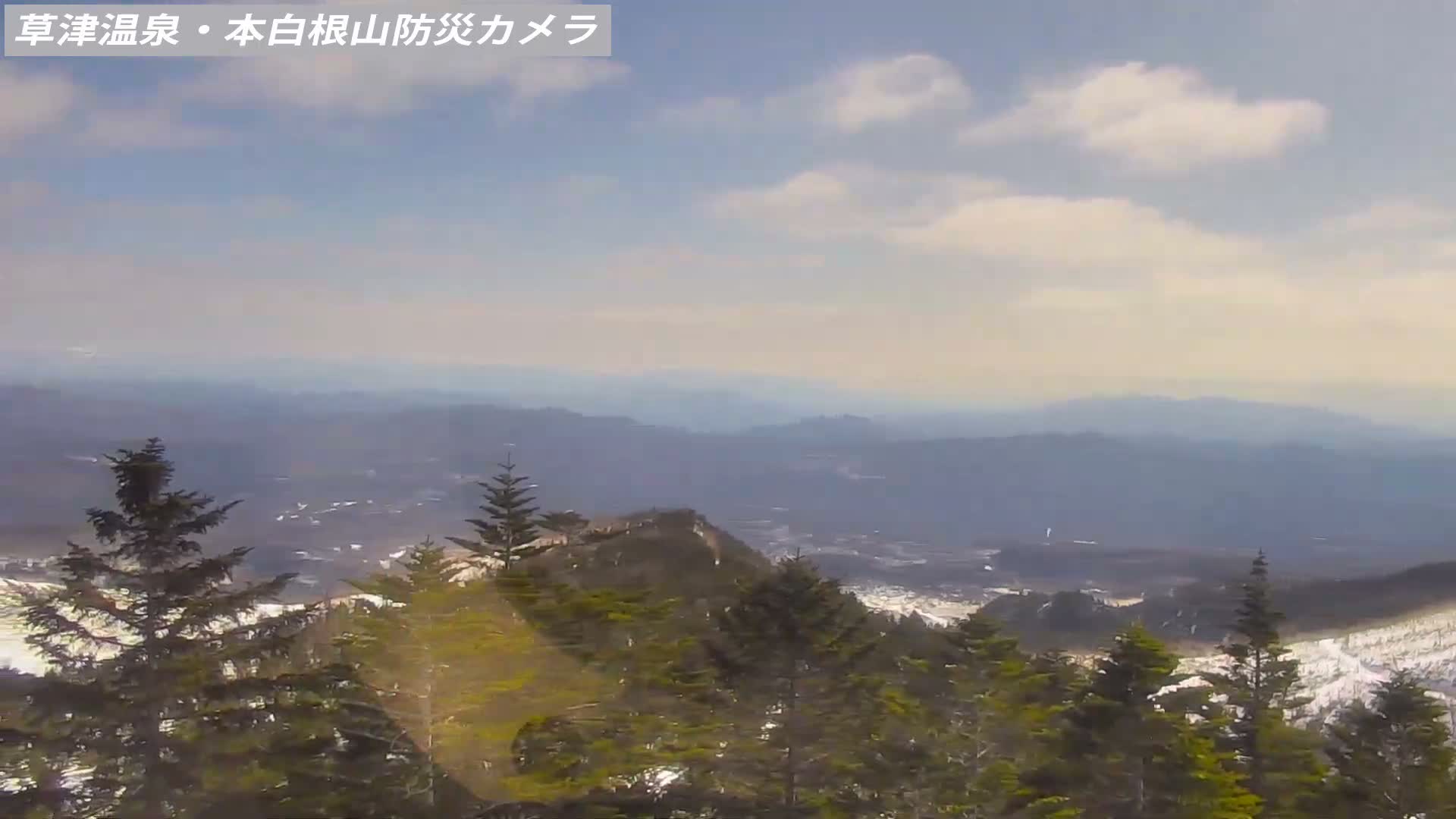 Gunma, Agatsuma, Kusatsu Town Siloutte View & Mountain Observation from Mount Shirane (群馬・吾妻・草津町 紫蘭山からのシルエットビュー＆山岳展望 ) Live Cam - Kusatsu, Agatsuma-gun , Gunma, Kantō, Honshu, Japan