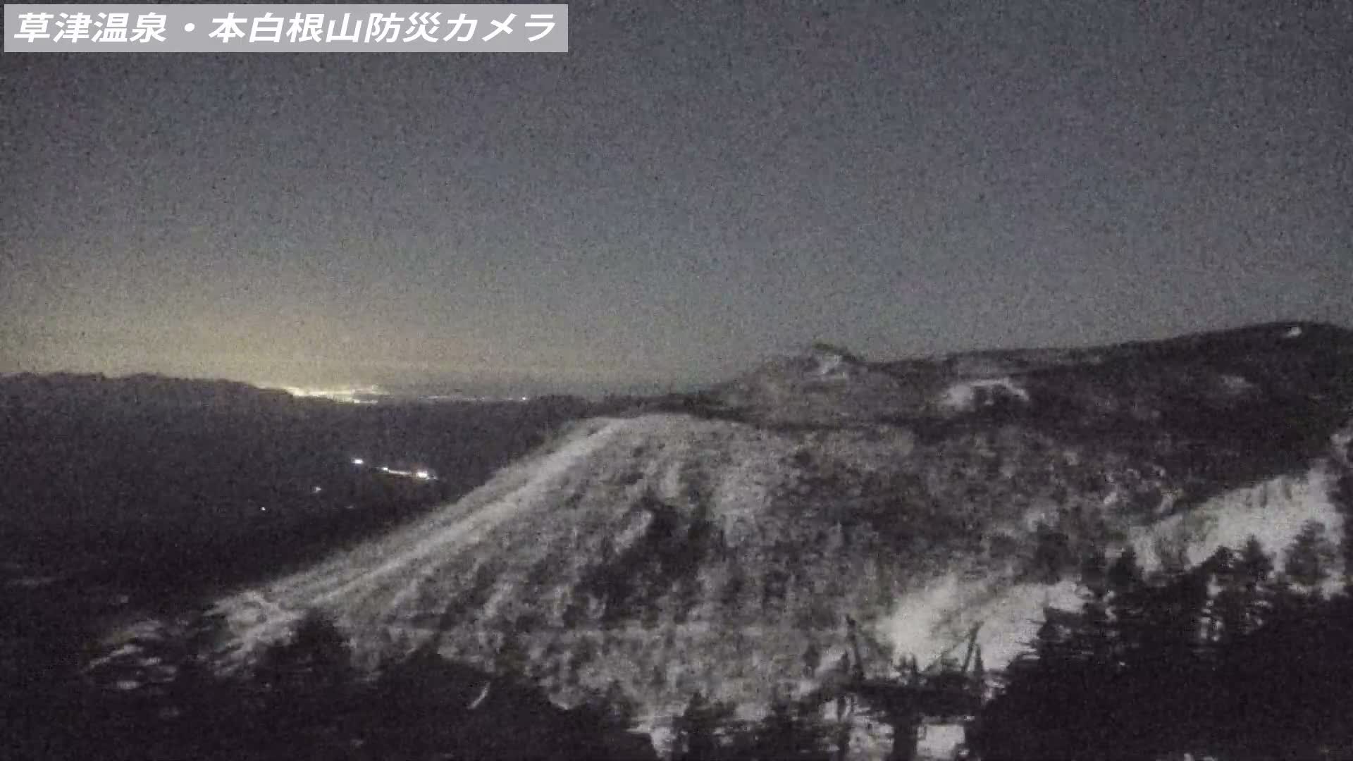 Gunma, Agatsuma, Kusatsu Town Siloutte View & Mountain Observation from Mount Shirane (群馬・吾妻・草津町 紫蘭山からのシルエットビュー＆山岳展望 ) Live Cam - Kusatsu, Agatsuma-gun , Gunma, Kantō, Honshu, Japan