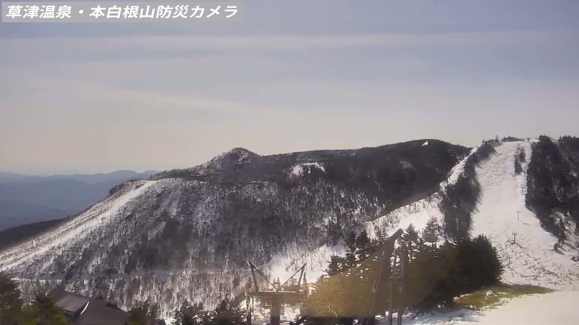 Gunma, Agatsuma, Kusatsu Town Siloutte View & Mountain Observation from Mount Shirane (群馬・吾妻・草津町 紫蘭山からのシルエットビュー＆山岳展望 ) Live Cam - Kusatsu, Agatsuma-gun , Gunma, Kantō, Honshu, Japan