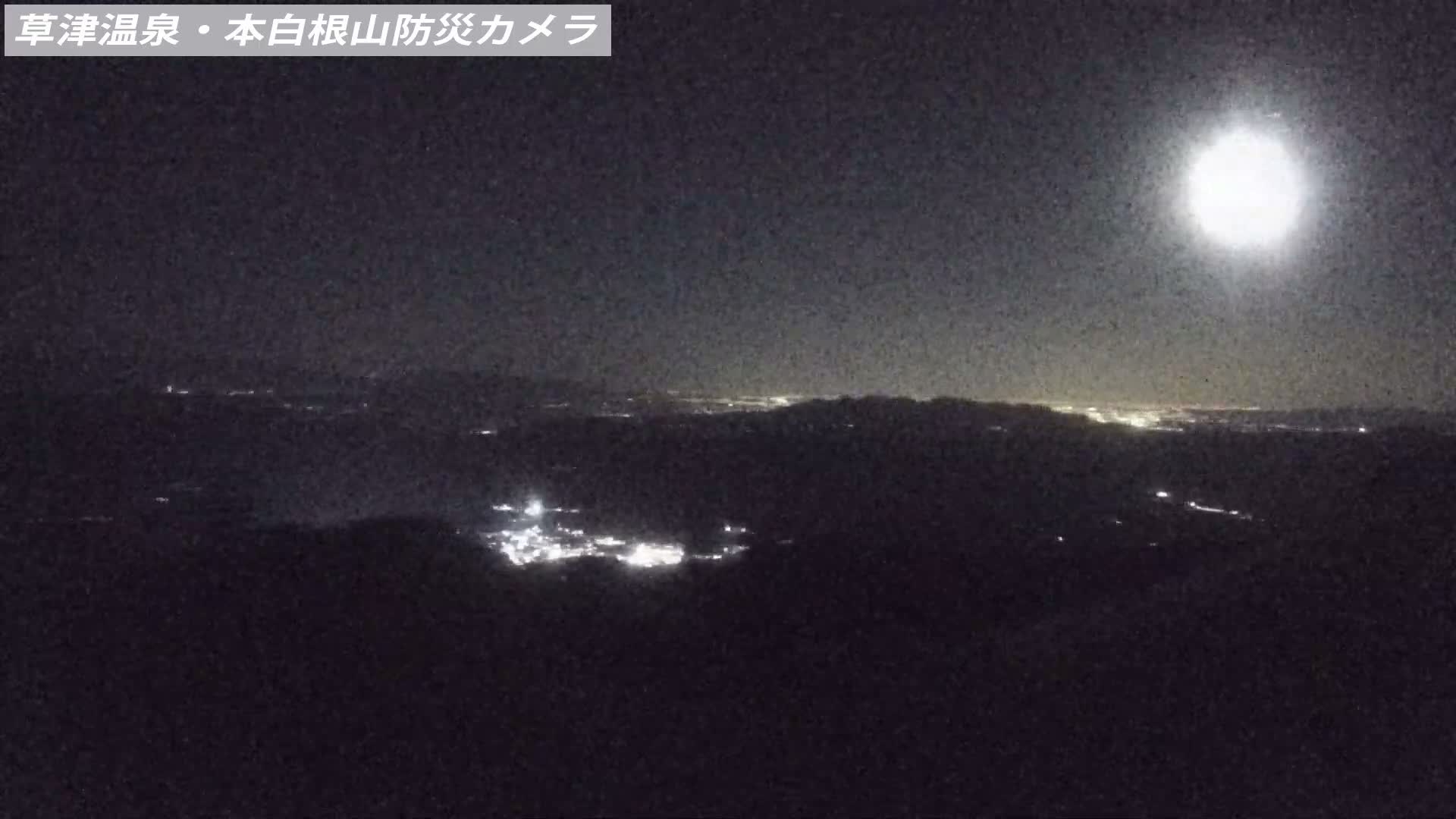 Gunma, Agatsuma, Kusatsu Town Siloutte View & Mountain Observation from Mount Shirane (群馬・吾妻・草津町 紫蘭山からのシルエットビュー＆山岳展望 ) Live Cam - Kusatsu, Agatsuma-gun , Gunma, Kantō, Honshu, Japan