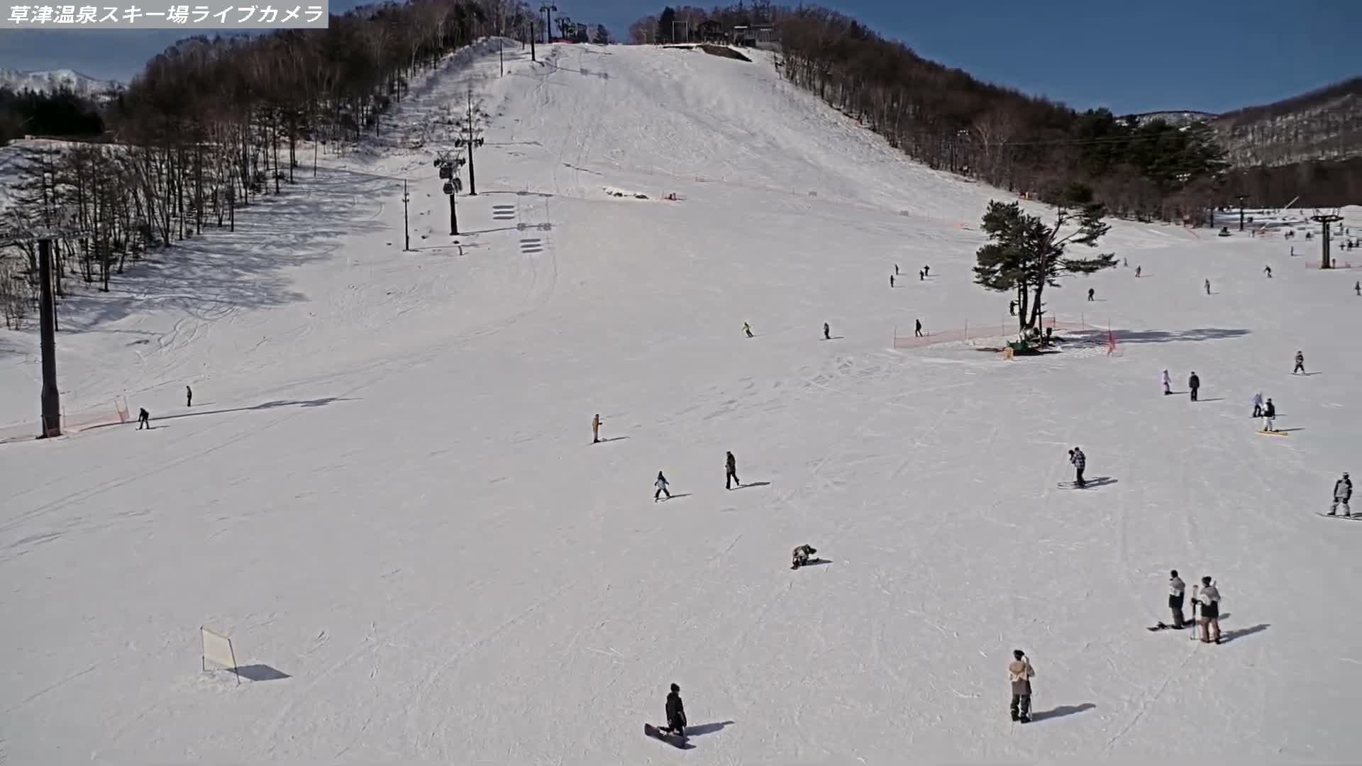 Gunma, Agatsuma, Kusatsu Onsen Ski Resort & Ski Slopes ( 群馬・吾妻・草津温泉スキー場・ゲレンデ ) Live Cam -  Kusatsu, Agatsuma-gun , Gunma, Kantō, Honshu, Japan