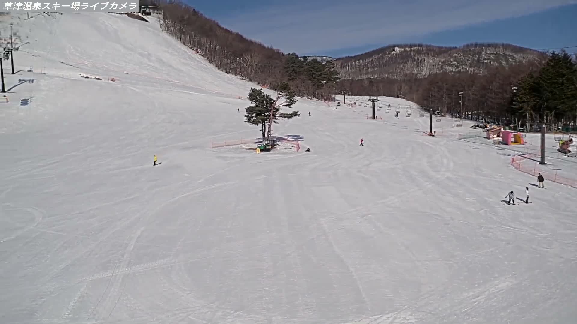 Gunma, Agatsuma, Kusatsu Onsen Ski Resort & Ski Slopes ( 群馬・吾妻・草津温泉スキー場・ゲレンデ ) Live Cam -  Kusatsu, Agatsuma-gun , Gunma, Kantō, Honshu, Japan